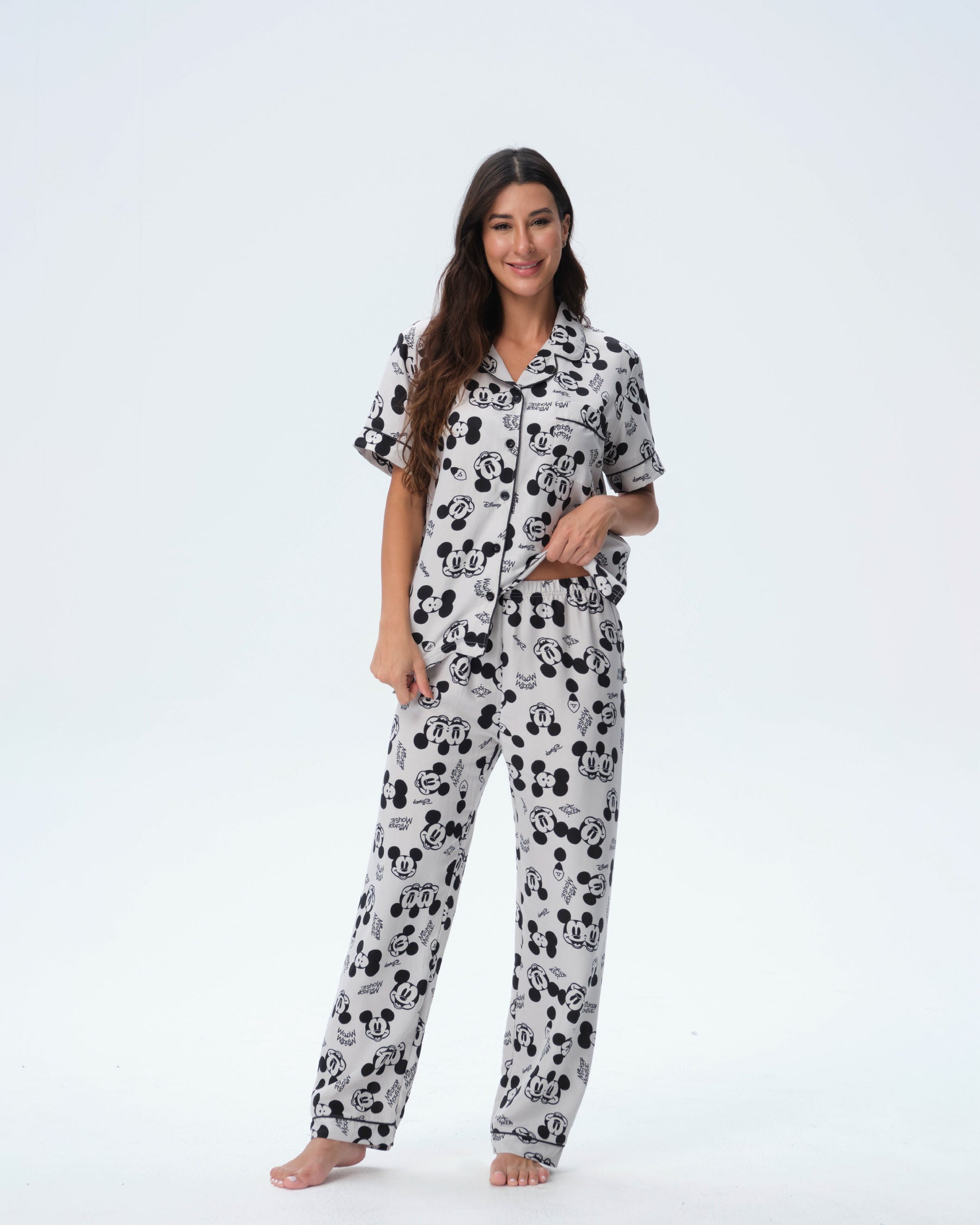 بيجامة نسائية - قطعتين (M-2XL)