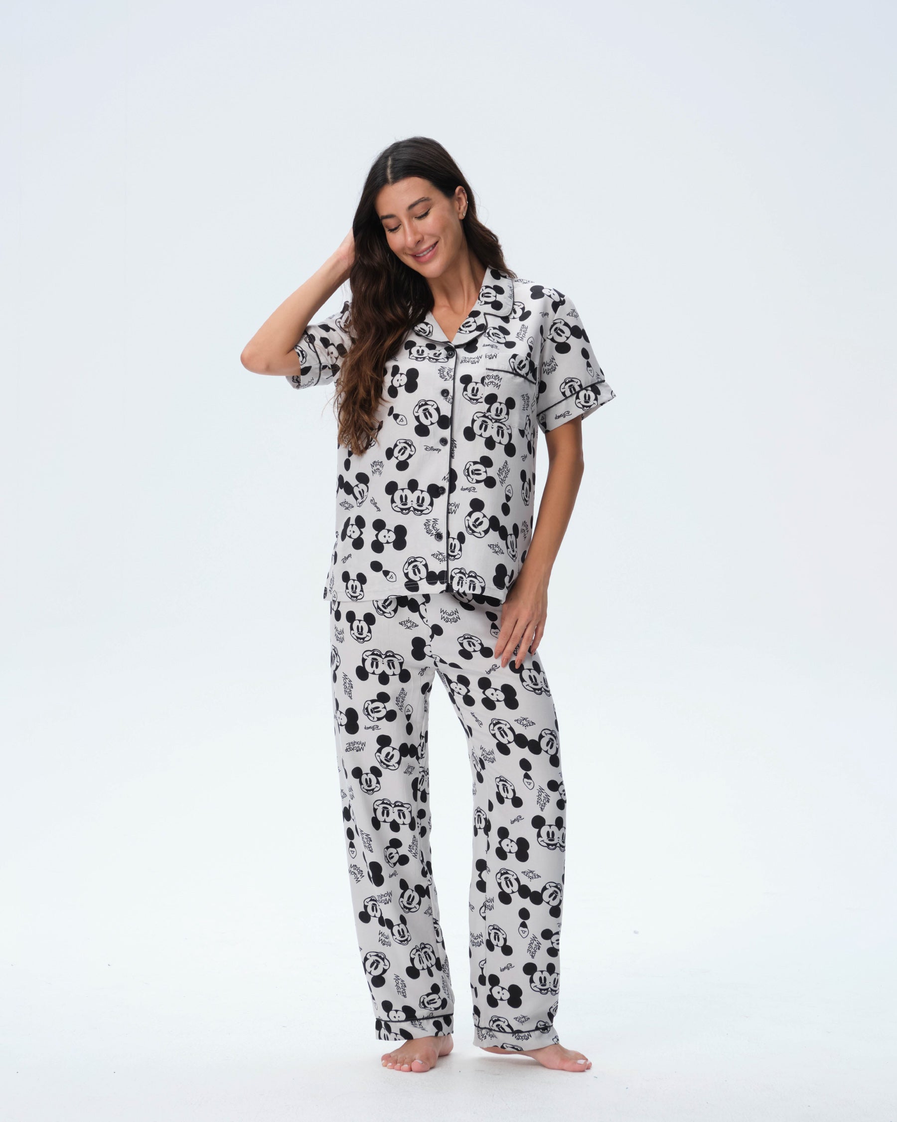 بيجامة نسائية - قطعتين (M-2XL)