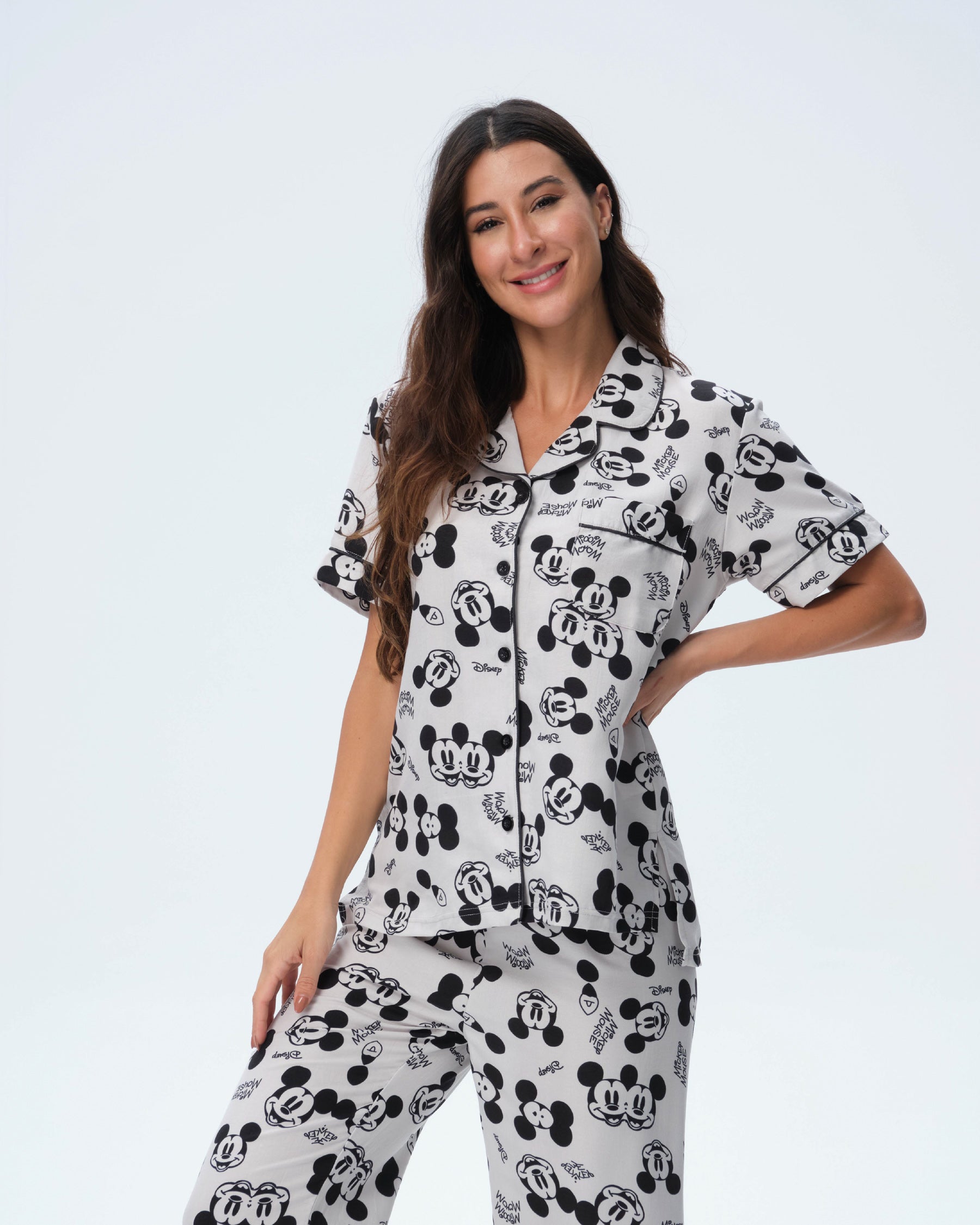 بيجامة نسائية - قطعتين (M-2XL)