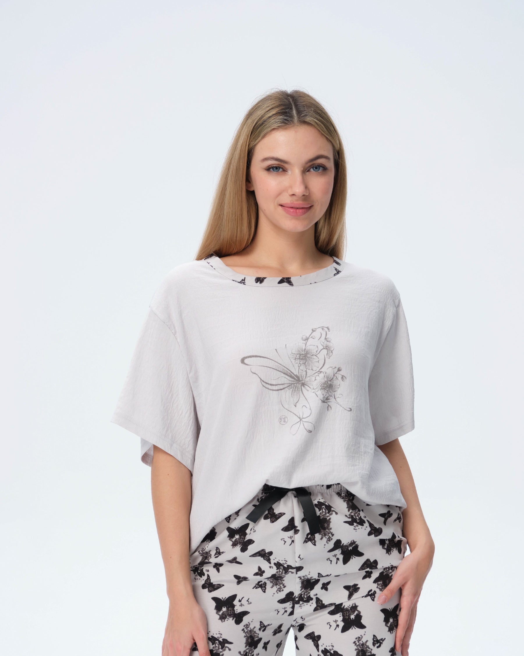 بيجامة نسائية - قطعتين (3XL-6XL)