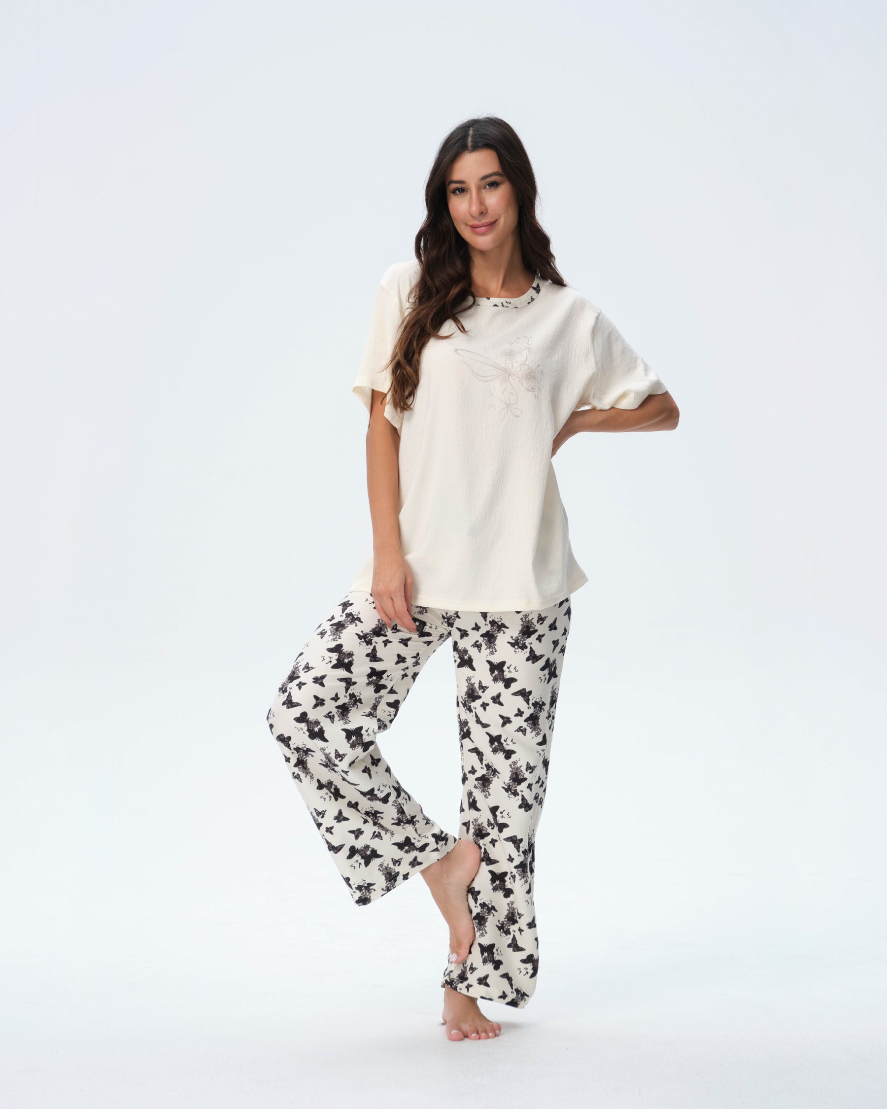 بيجامة نسائية - قطعتين (3XL-6XL)