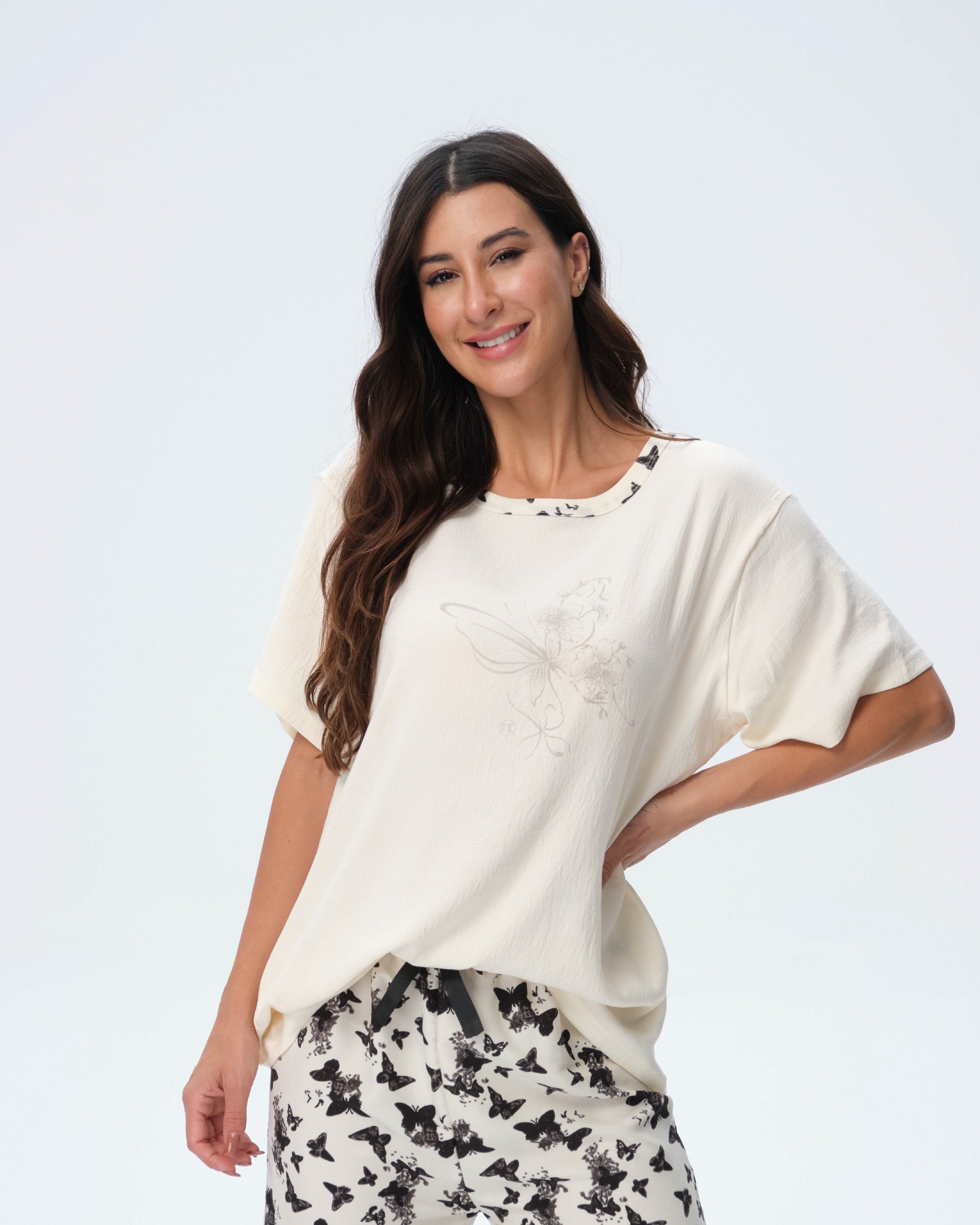بيجامة نسائية - قطعتين (3XL-6XL)