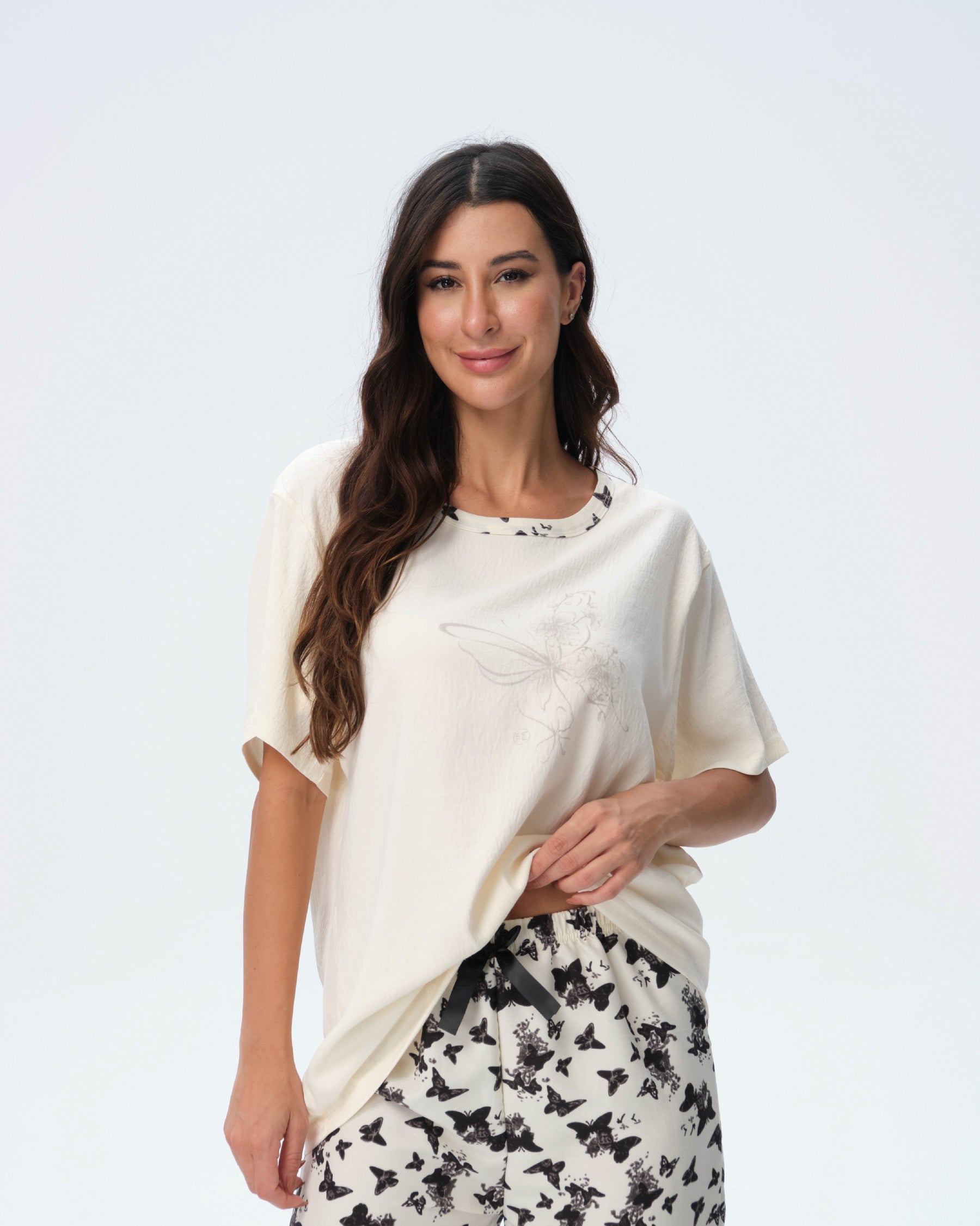 بيجامة نسائية - قطعتين (3XL-6XL)