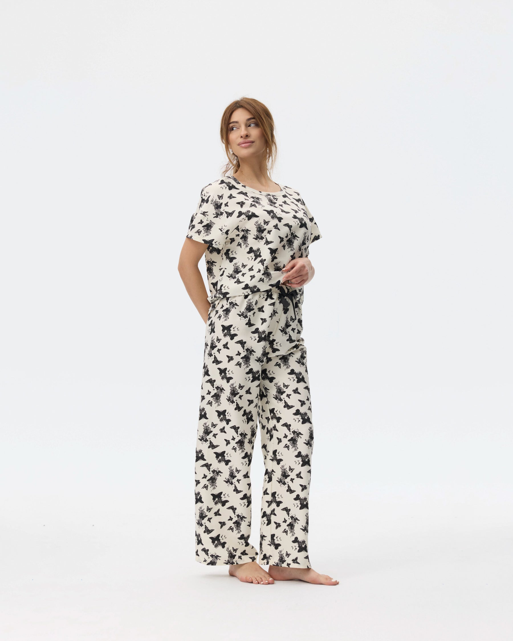 بيجامة نسائية - قطعتين (M-2XL)