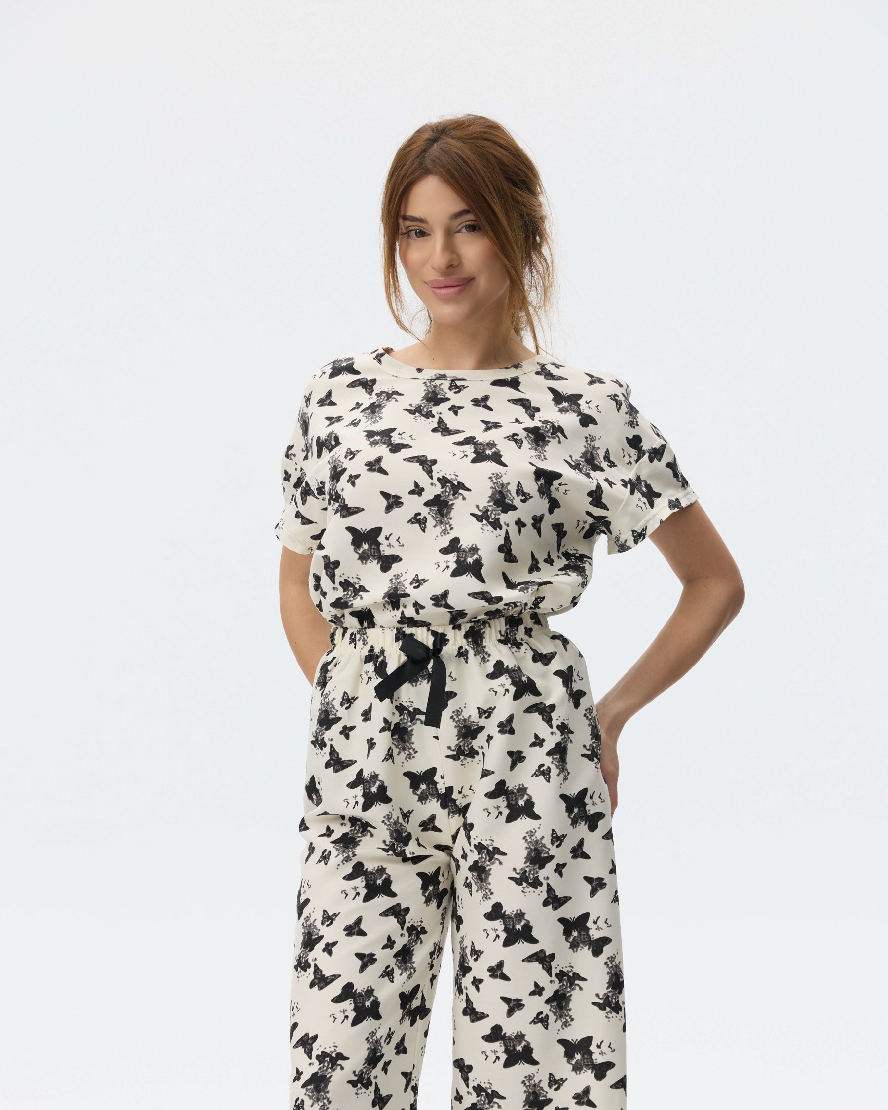 بيجامة نسائية - قطعتين (M-2XL)