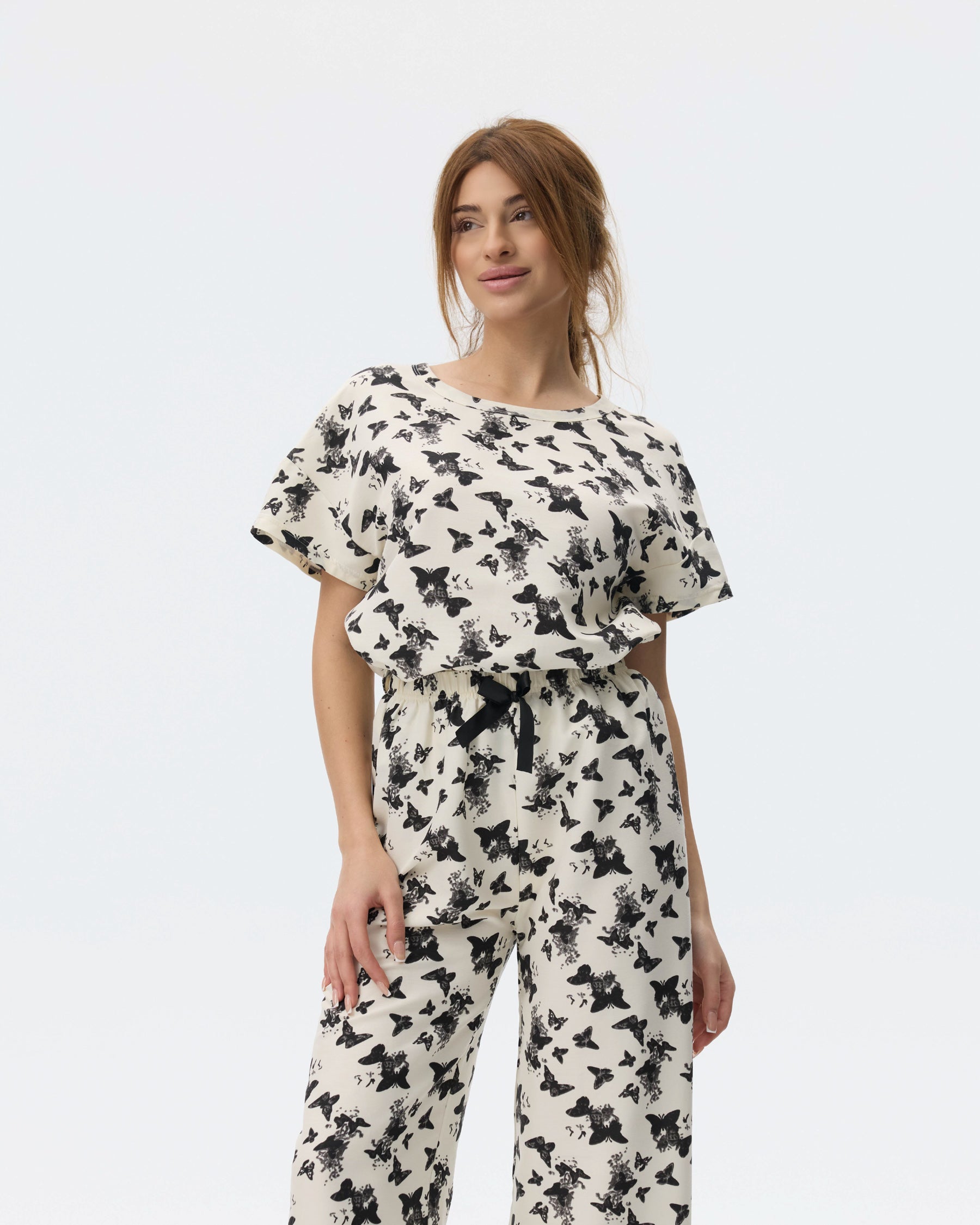 بيجامة نسائية - قطعتين (M-2XL)