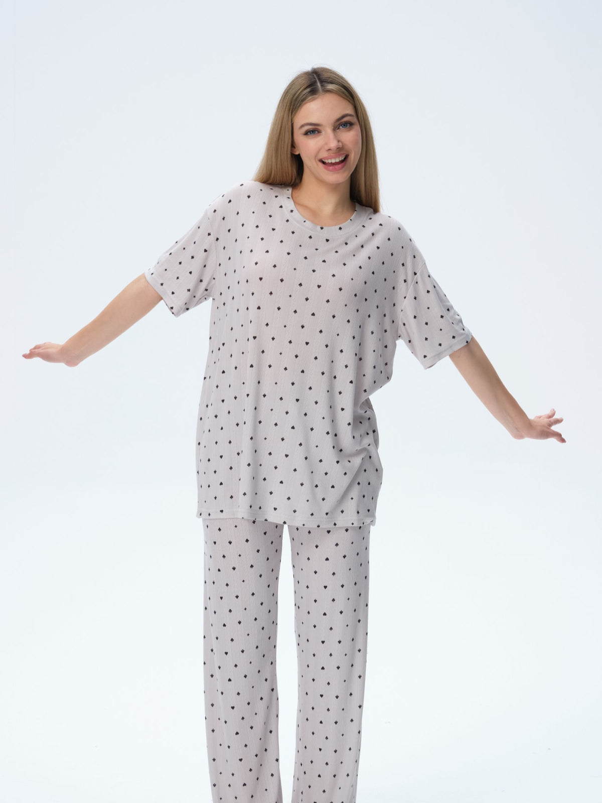 بيجامة نسائية - قطعتين (3XL-6XL)
