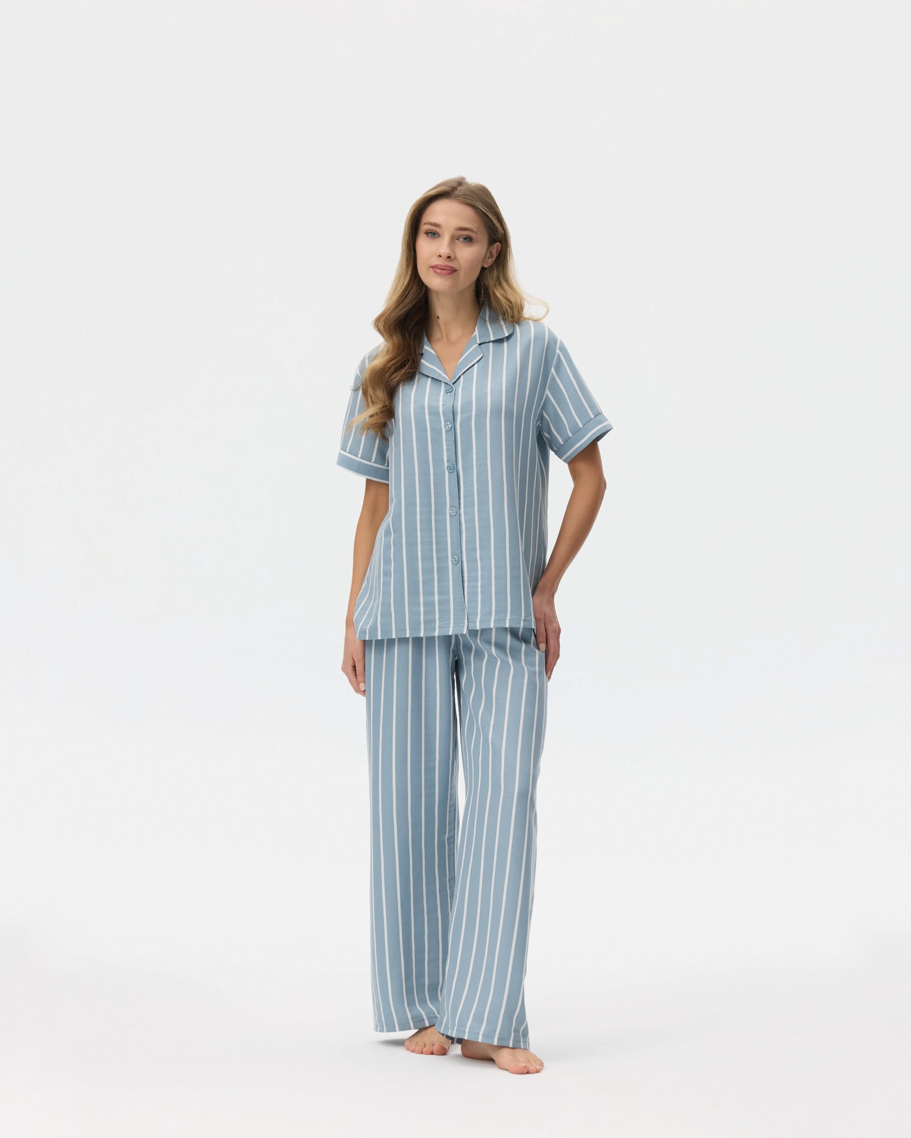 بيجامة نسائية - قطعتين (M-2XL)