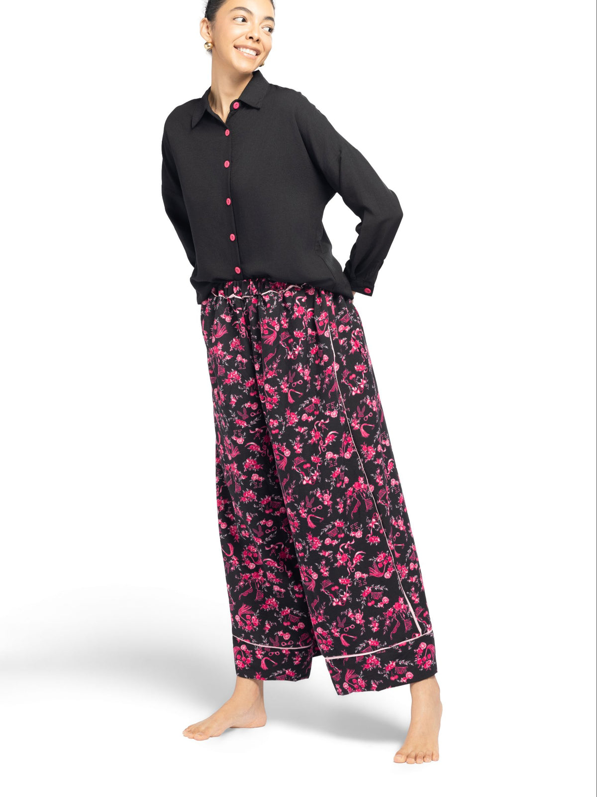بيجامة نسائية - قطعتين (M-2XL)