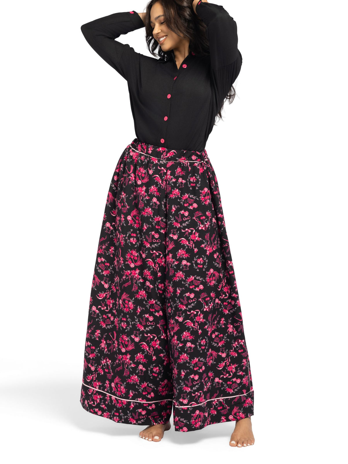 بيجامة نسائية - قطعتين (M-2XL)