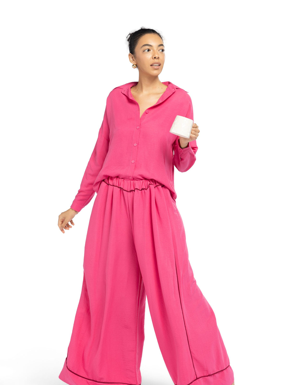 بيجامة نسائية - قطعتين (M-2XL)