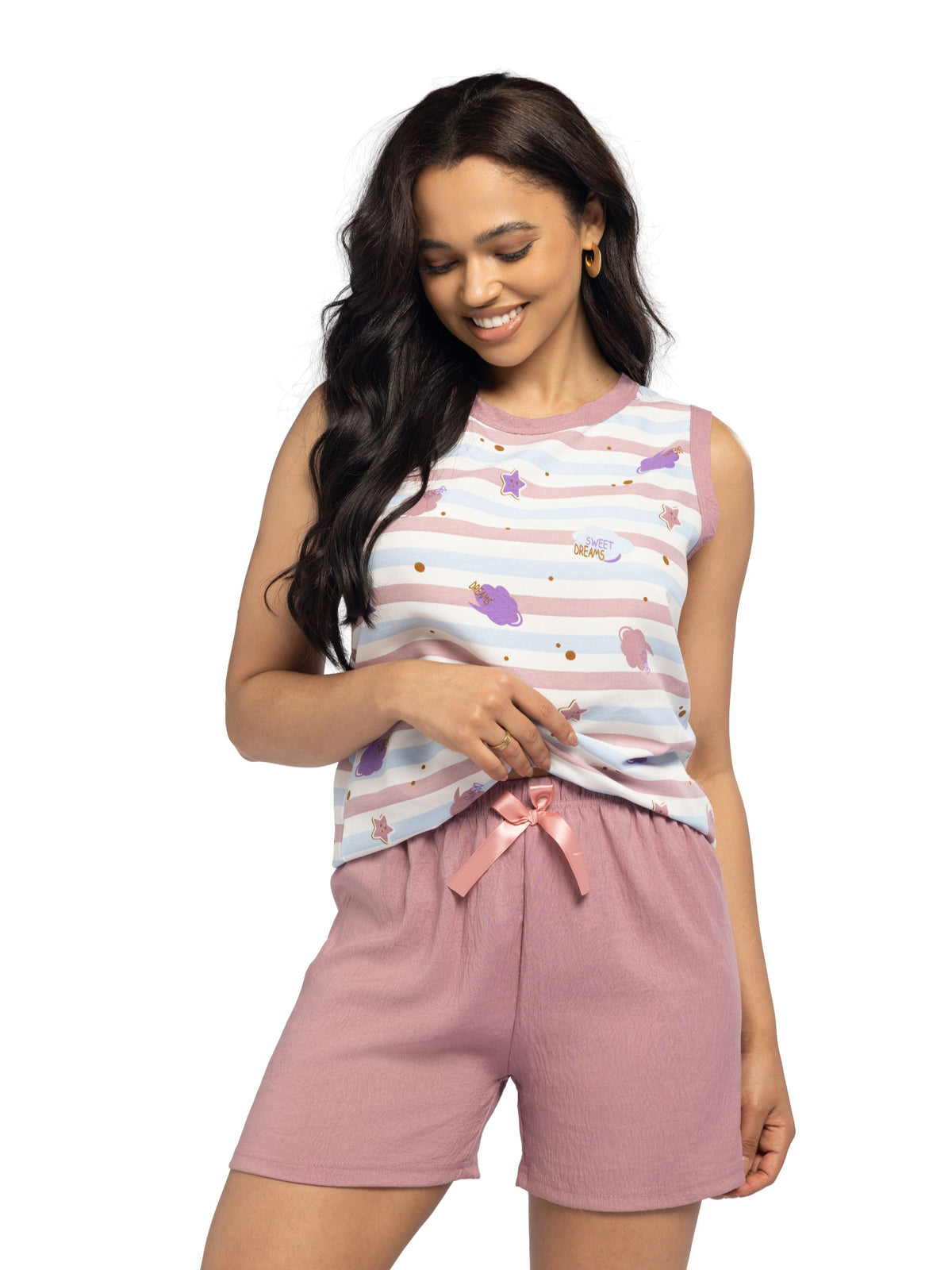 بيجامة نسائية - قطعتين (M-2XL)