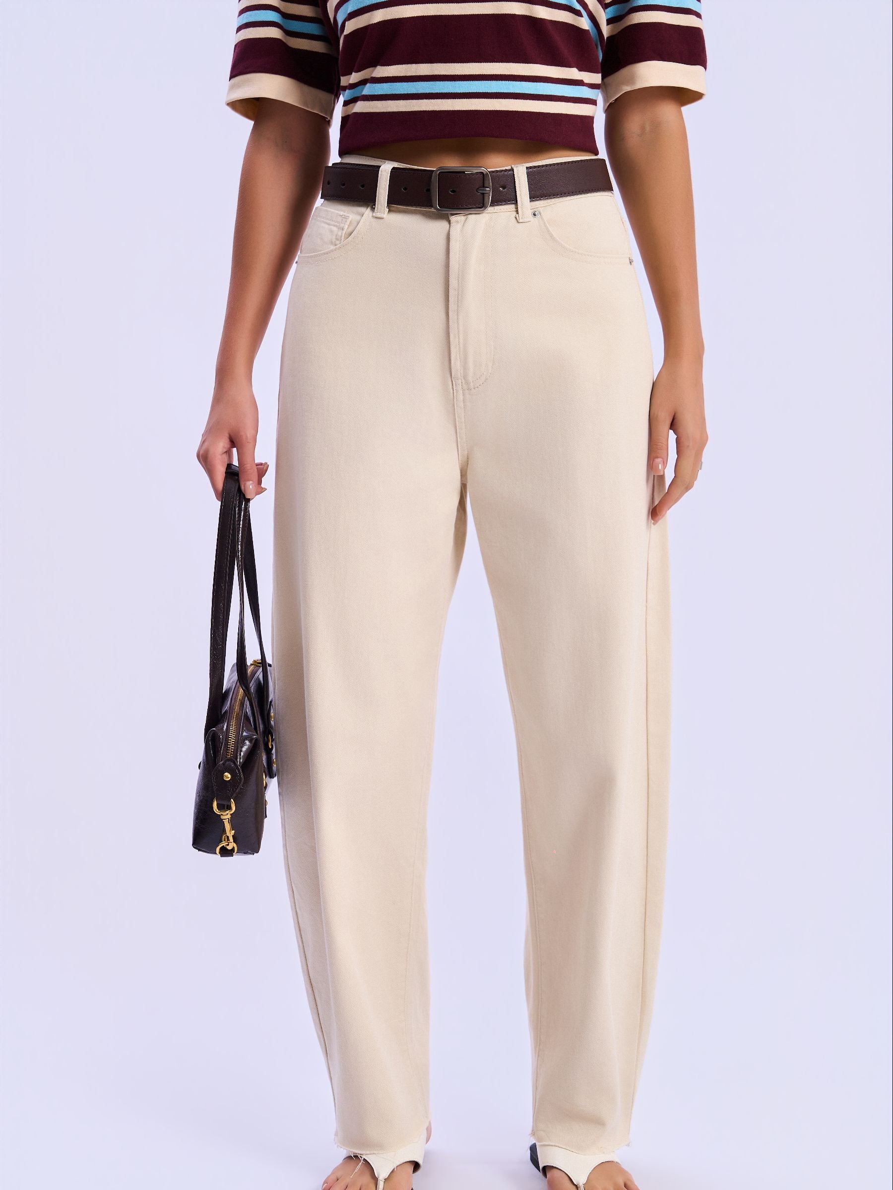 HIGH WAIST BAGGY WIDE LEG JEANS