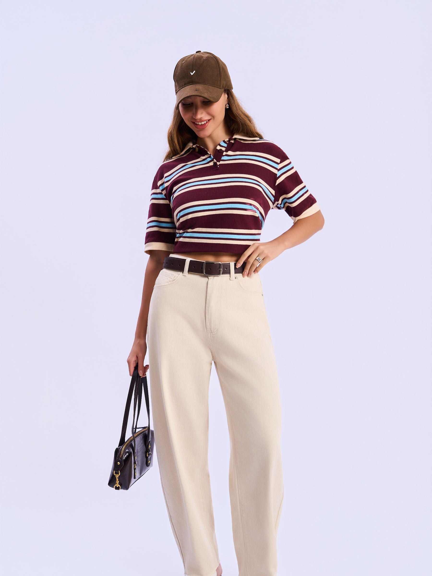 HIGH WAIST BAGGY WIDE LEG JEANS