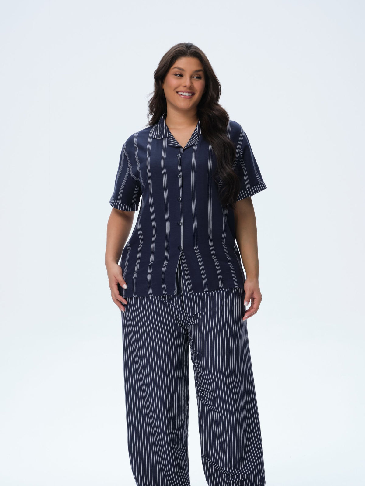 بيجامة نسائية - قطعتين (3XL-6XL)