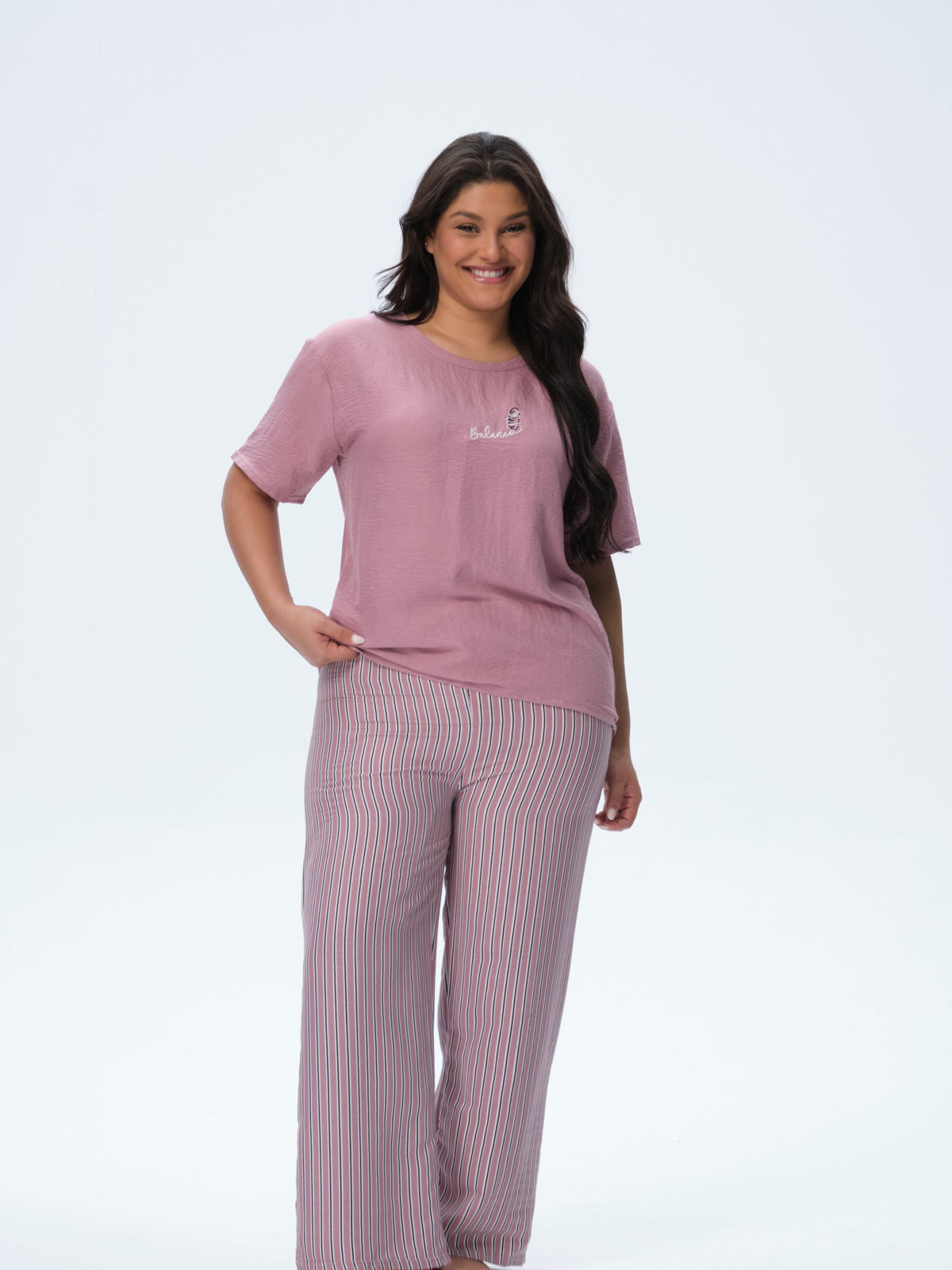 بيجامة نسائية - قطعتين (3XL-6XL)