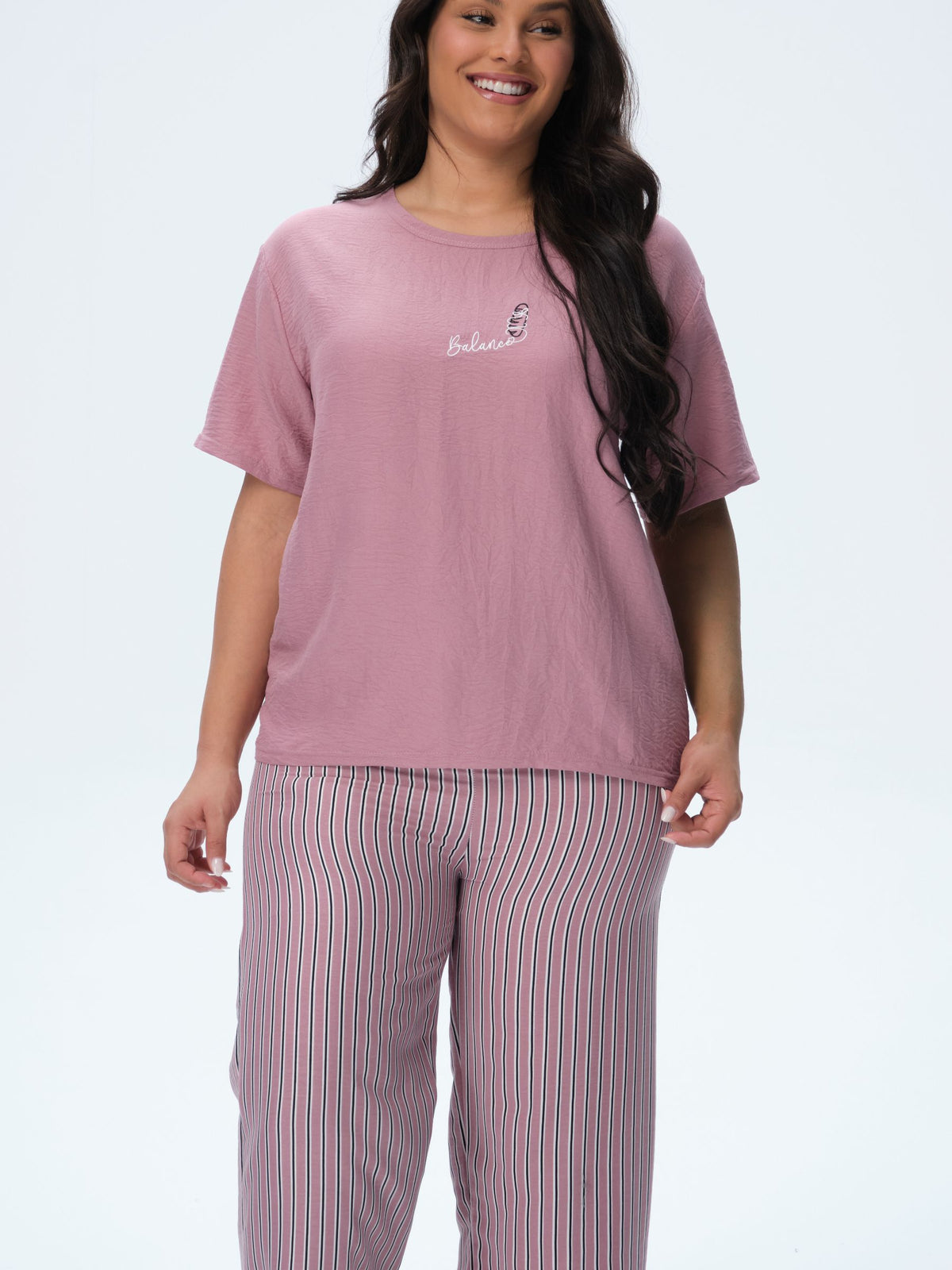 بيجامة نسائية - قطعتين (3XL-6XL)