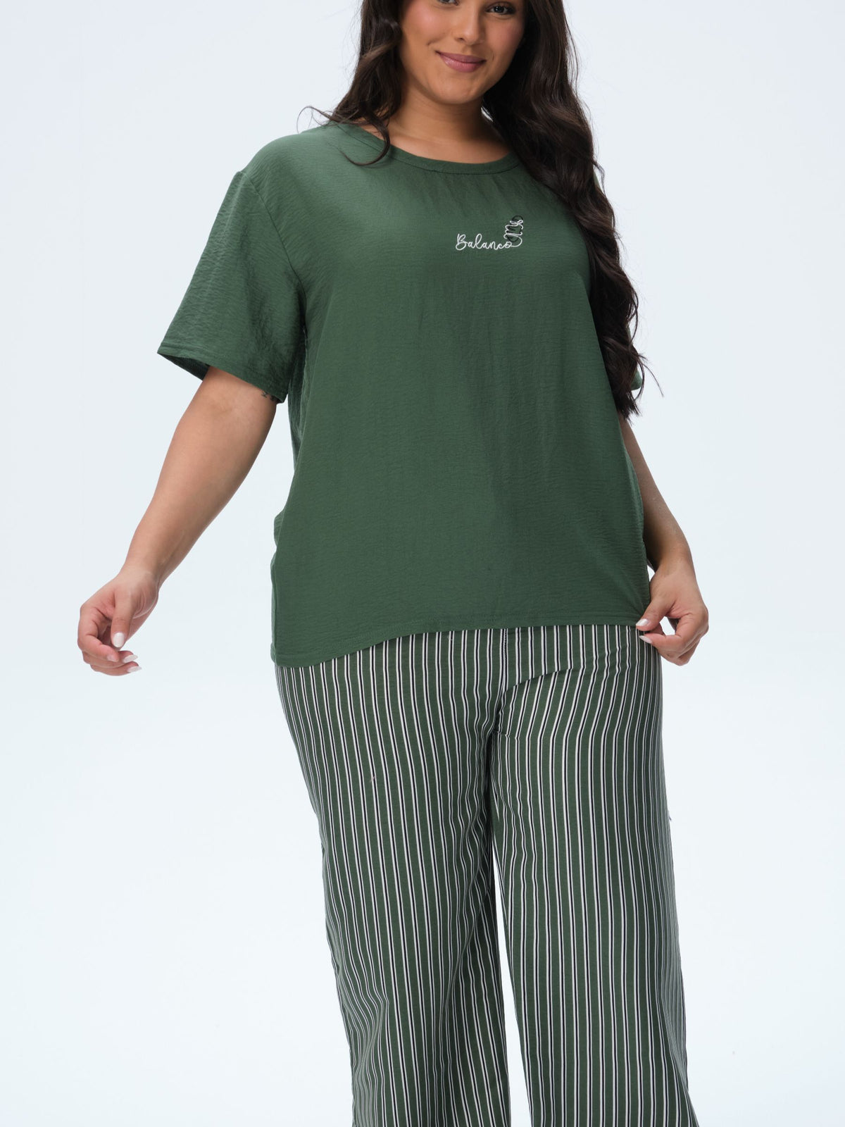 بيجامة نسائية - قطعتين (3XL-6XL)