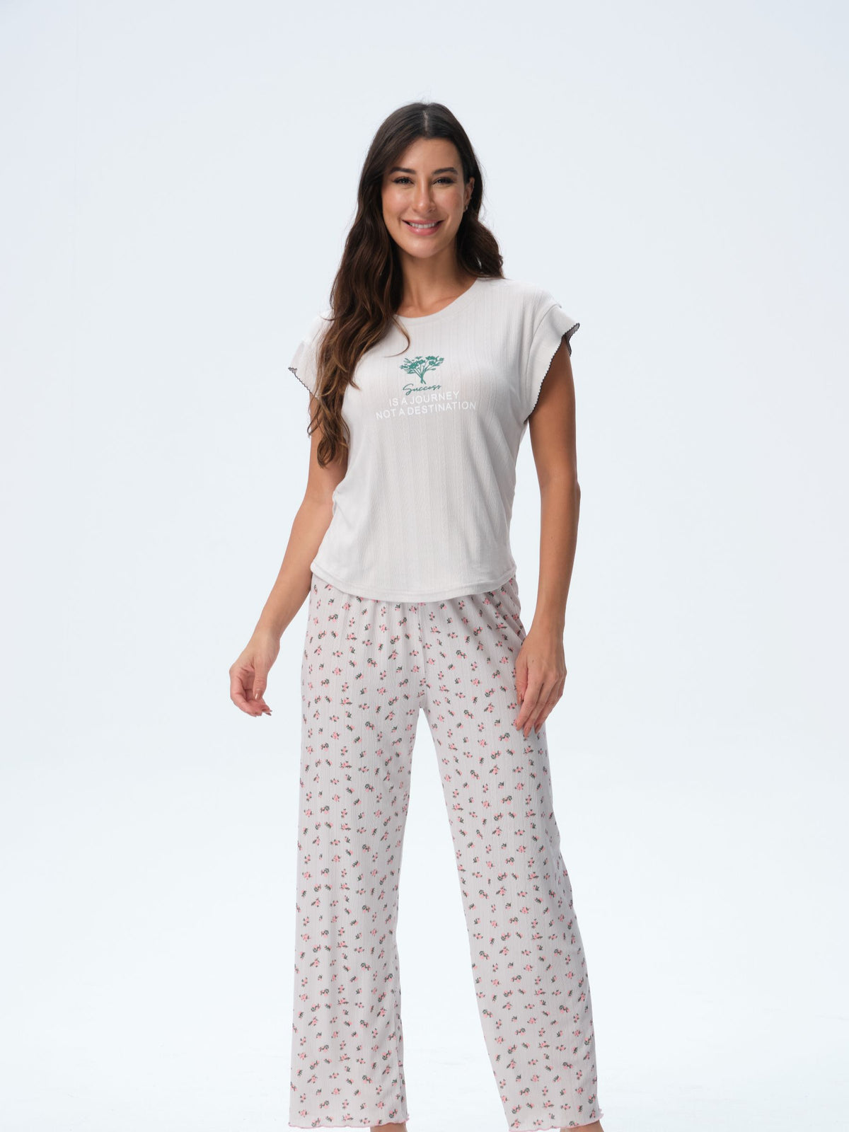 بيجامة نسائية - قطعتين (3XL-6XL)