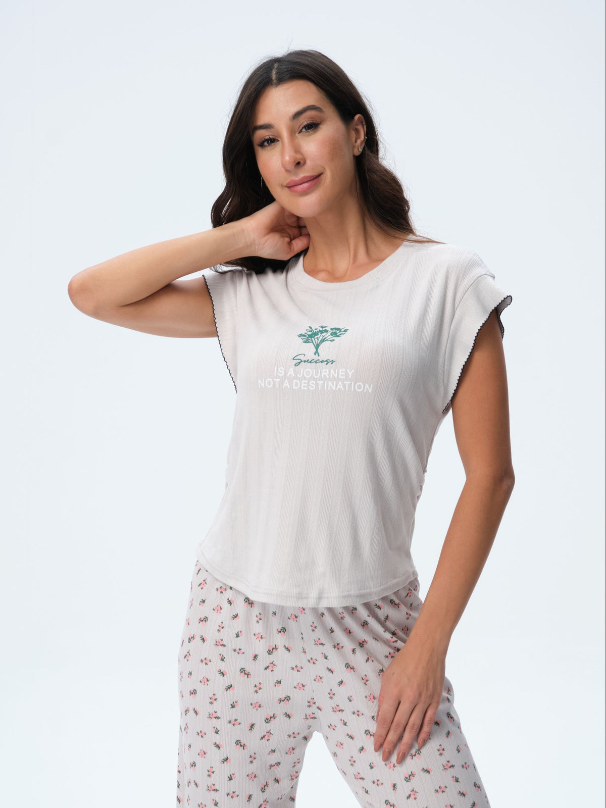 بيجامة نسائية - قطعتين (3XL-6XL)