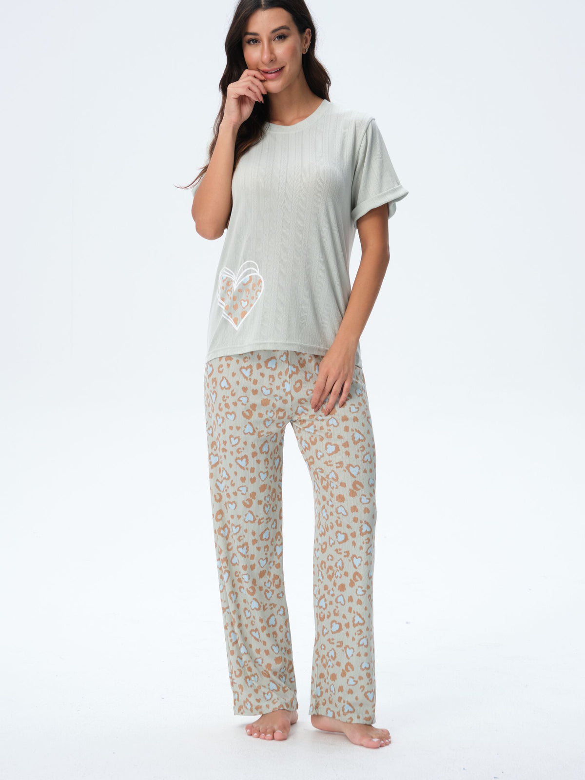 بيجامة نسائية - قطعتين (3XL-6XL)