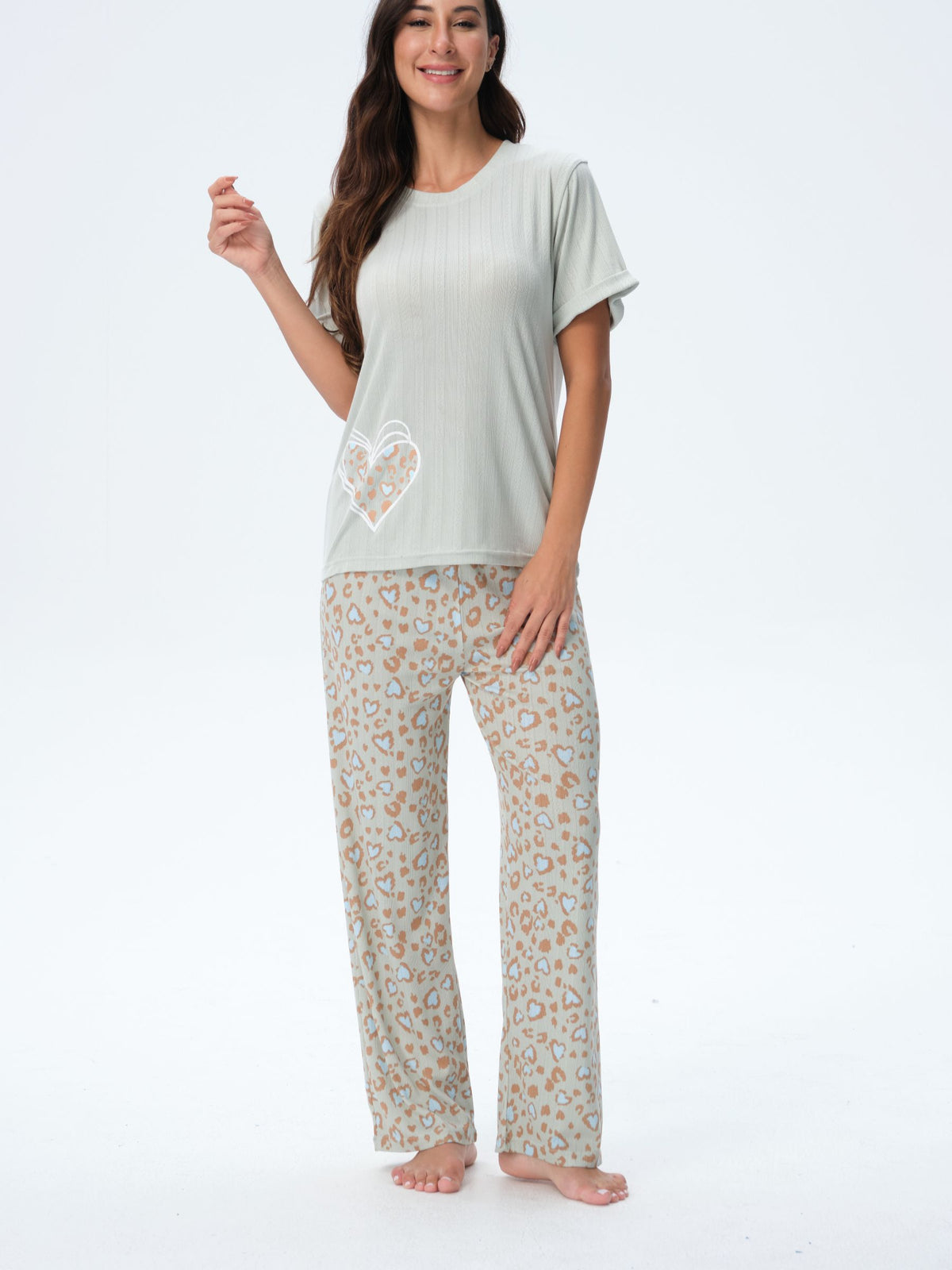 بيجامة نسائية - قطعتين (3XL-6XL)