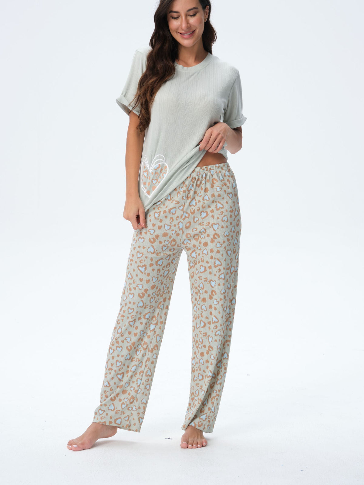 بيجامة نسائية - قطعتين (3XL-6XL)