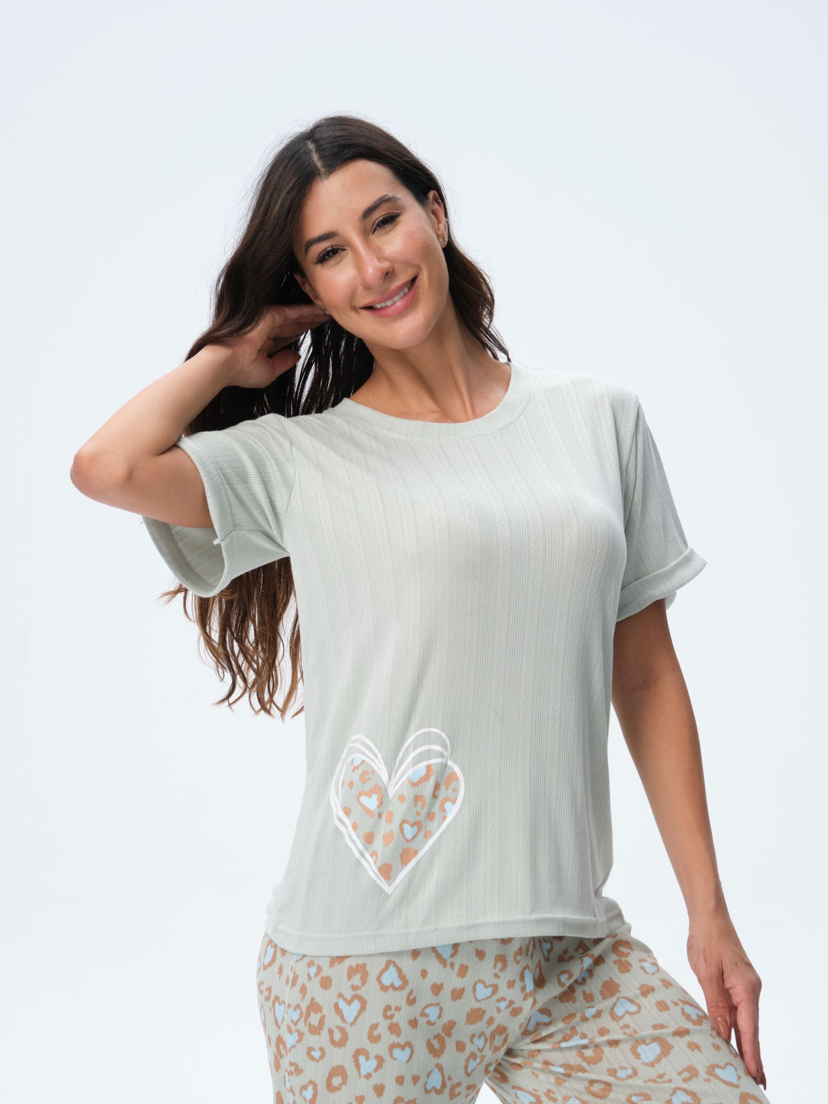 بيجامة نسائية - قطعتين (3XL-6XL)