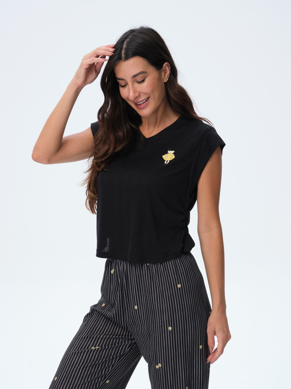 بيجامة نسائية - قطعتين (M-2XL)
