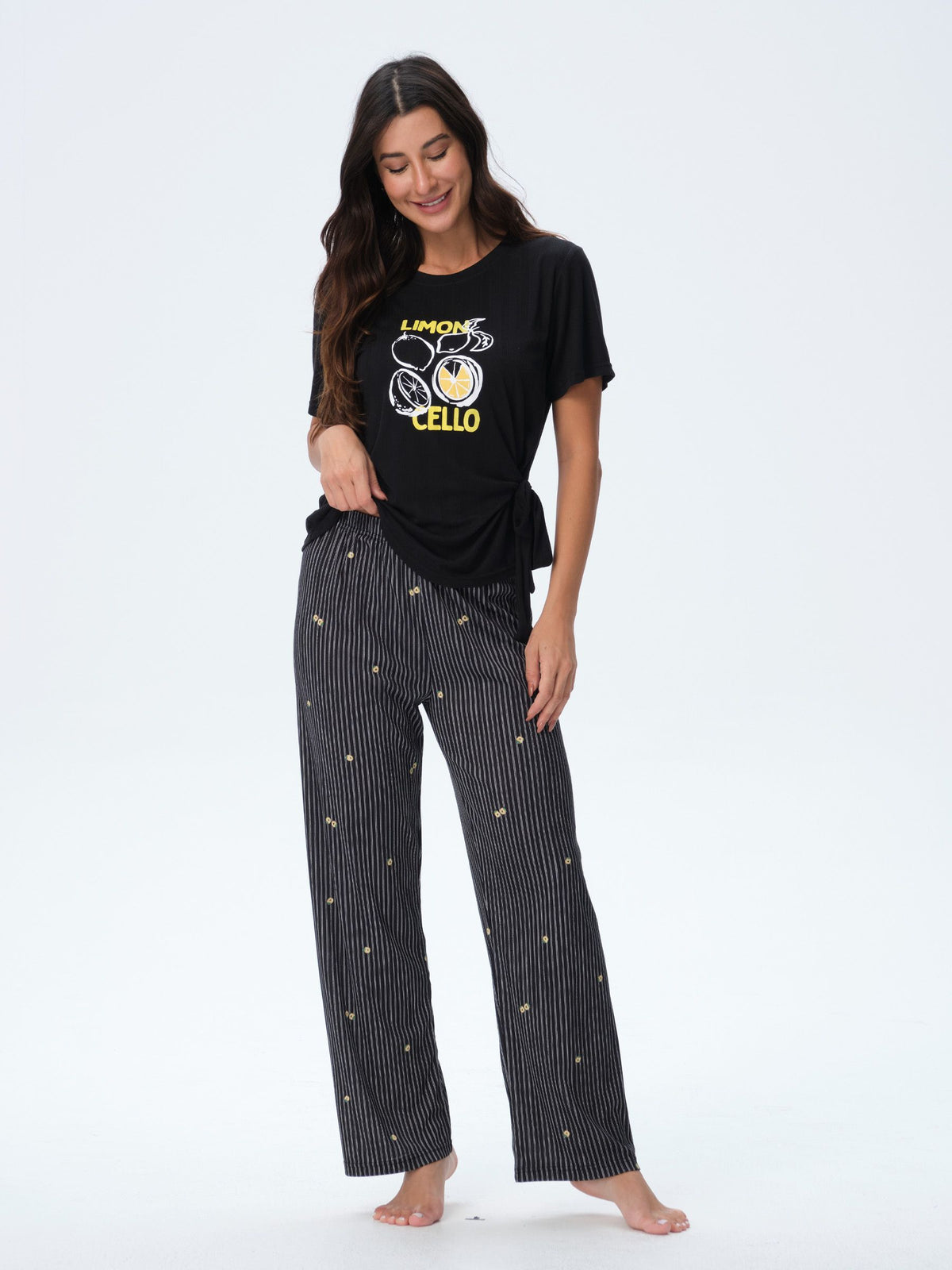 بيجامة نسائية - قطعتين (3XL-6XL)