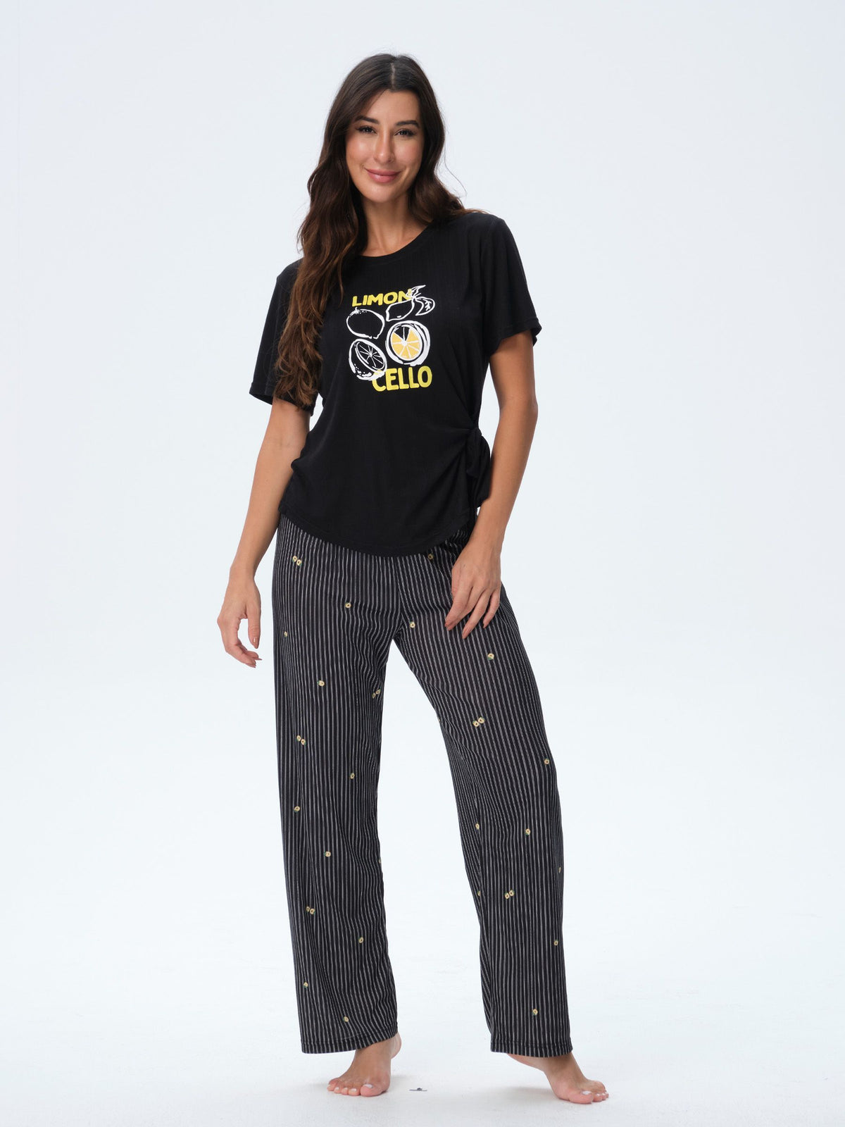بيجامة نسائية - قطعتين (M-2XL)