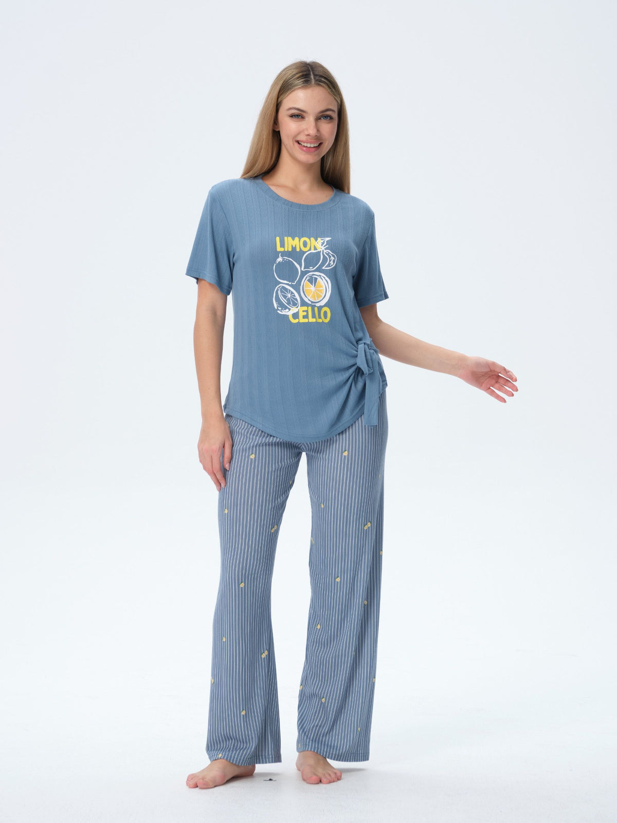 بيجامة نسائية - قطعتين (M-2XL)