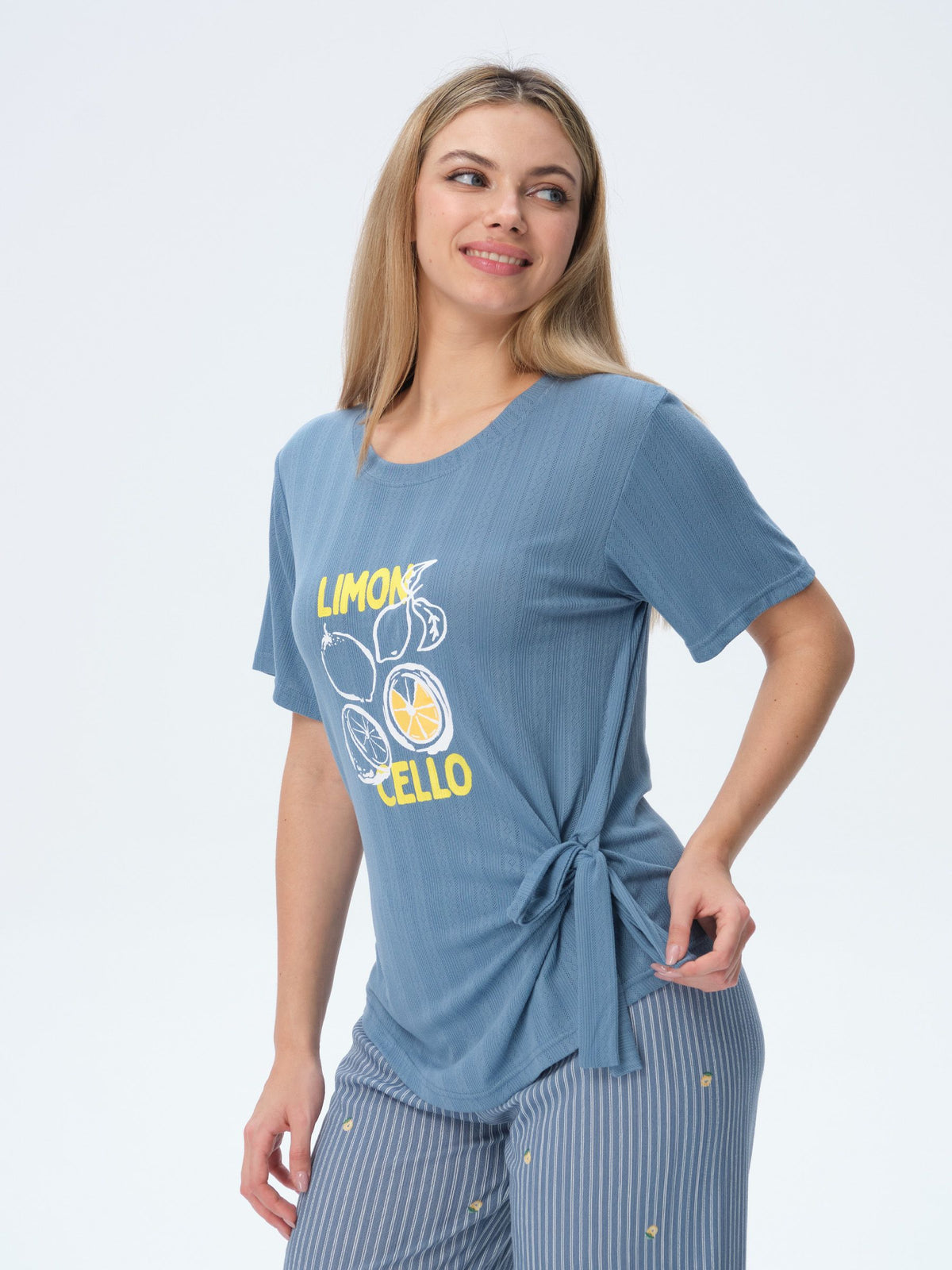 بيجامة نسائية - قطعتين (M-2XL)