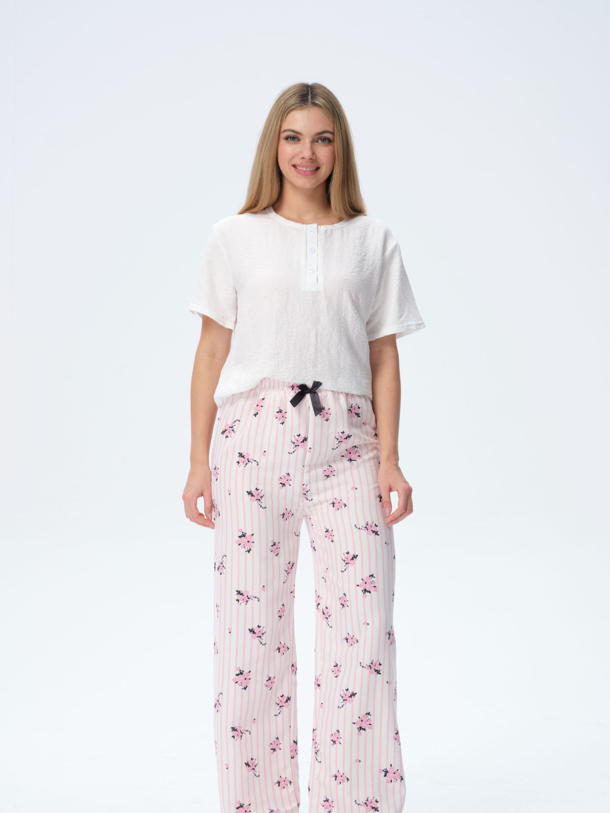 بيجامة نسائية - 3 قطع (3XL-6XL)