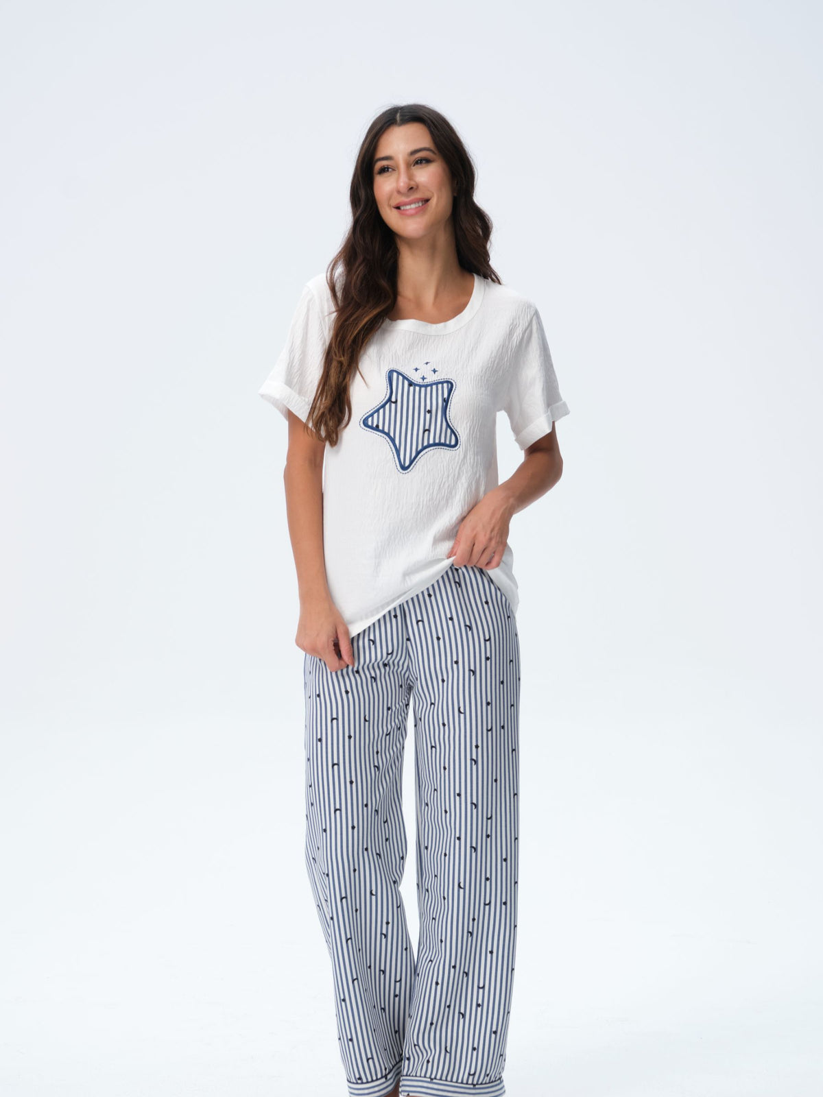 بيجامة نسائية - قطعتين (3XL-6XL)