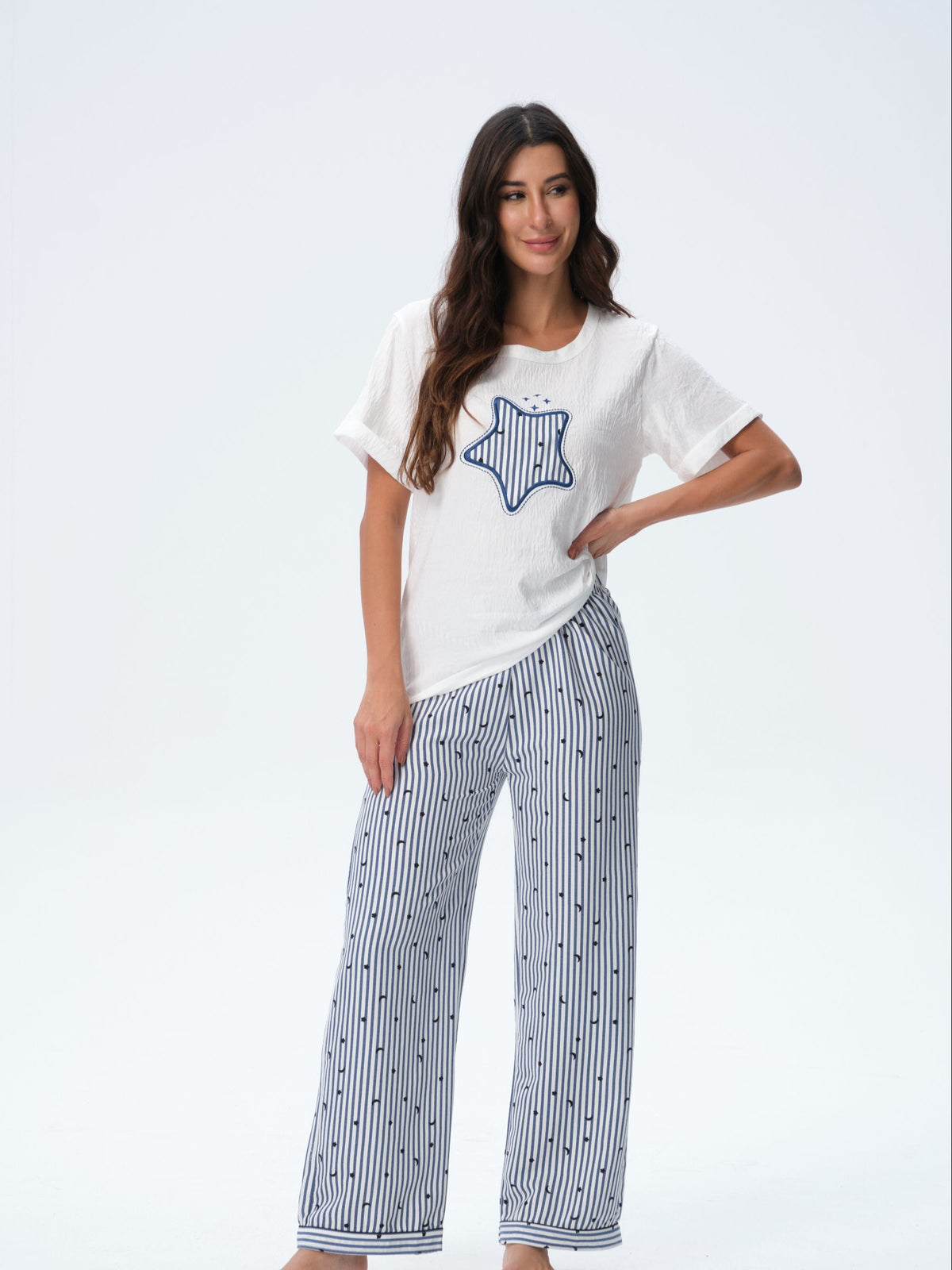 بيجامة نسائية - قطعتين (3XL-6XL)