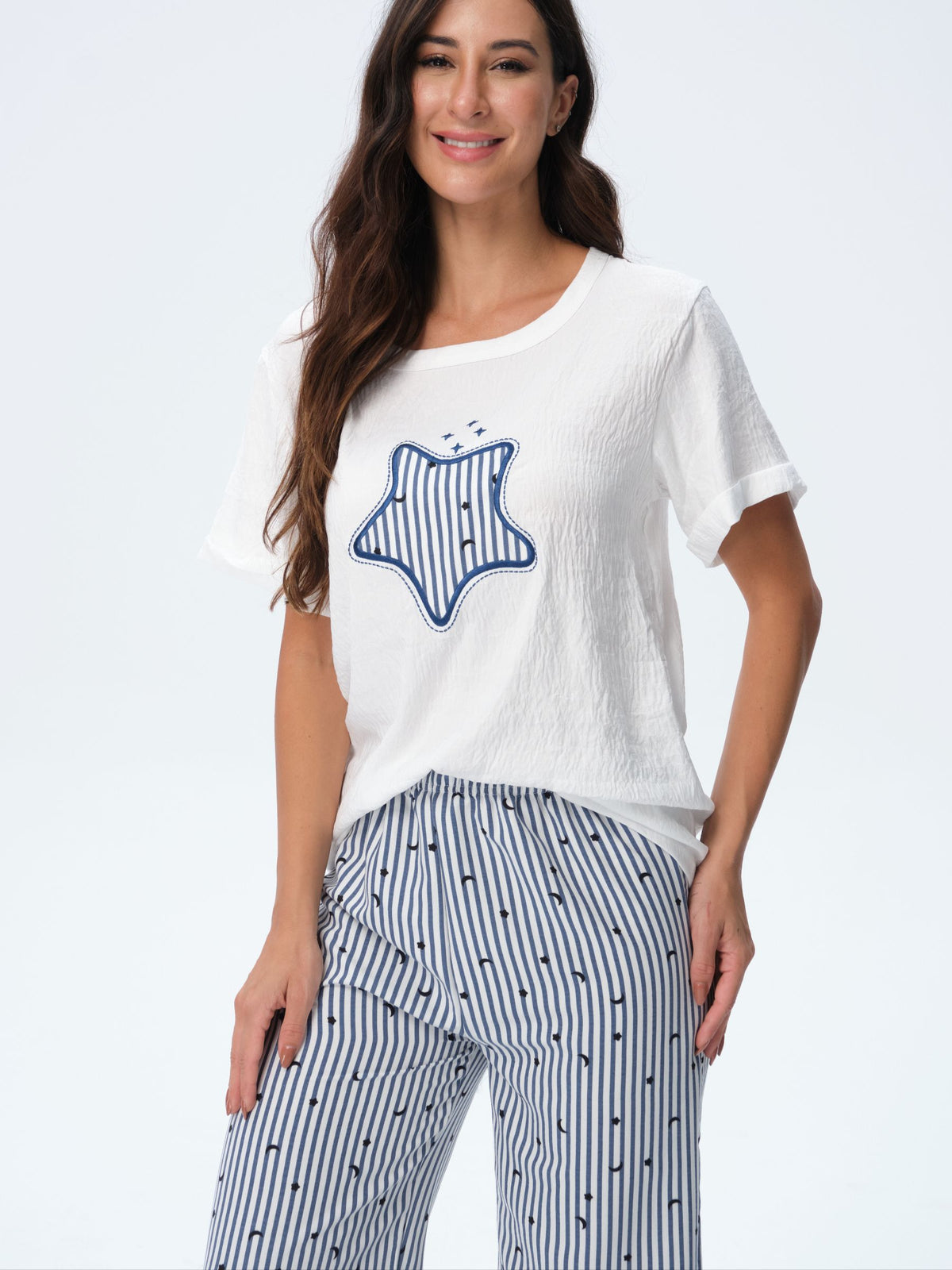 بيجامة نسائية - قطعتين (3XL-6XL)