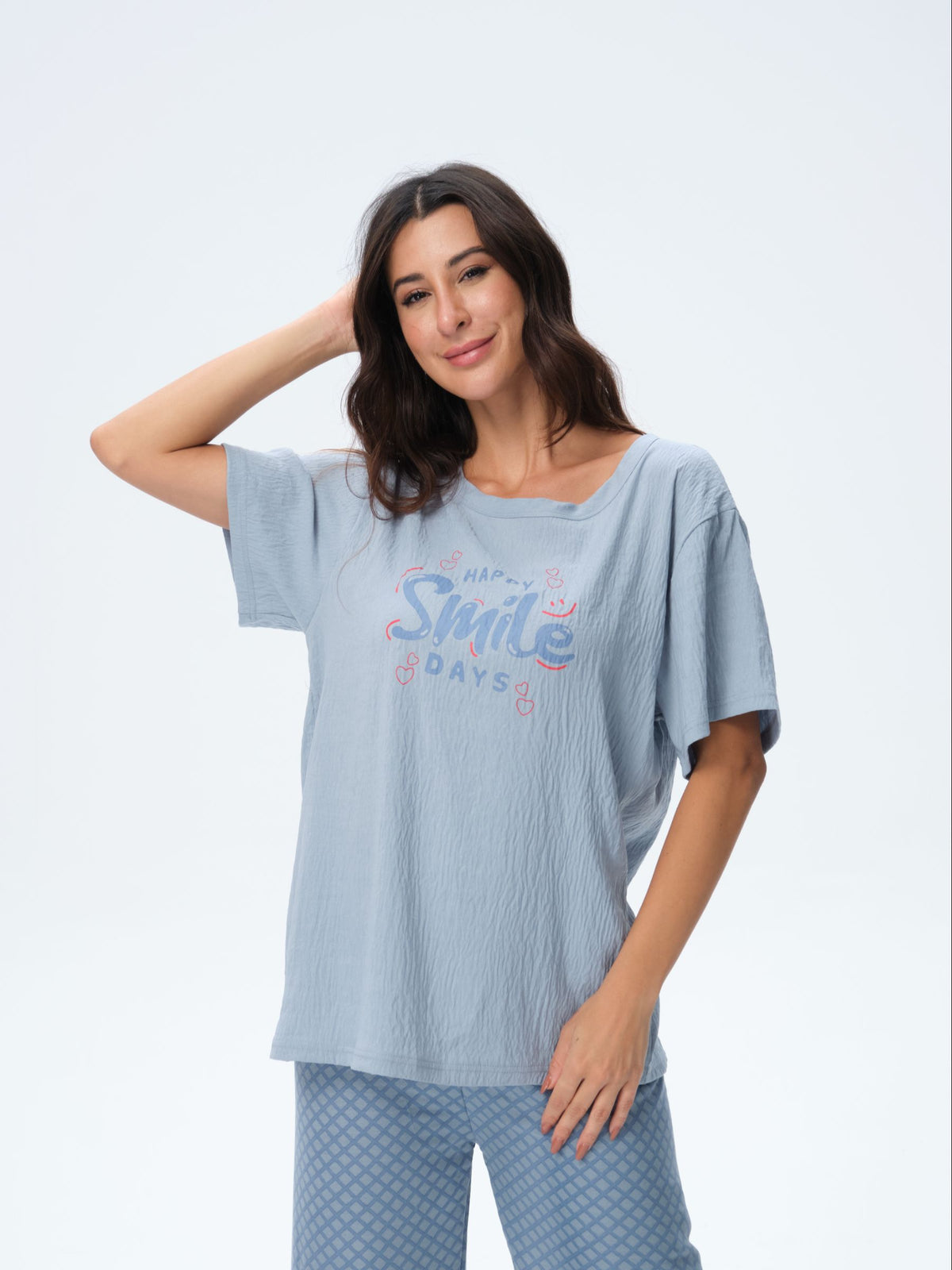 بيجامة نسائية - قطعتين (3XL-6XL)