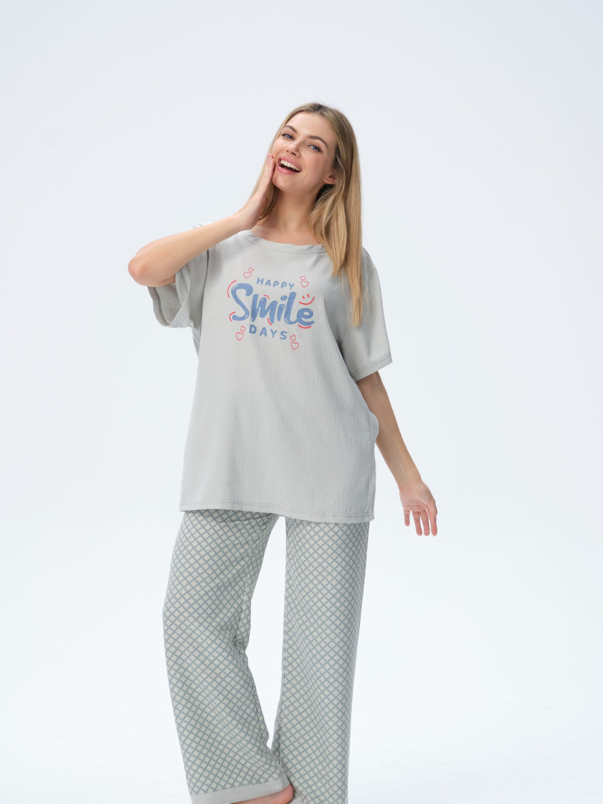 بيجامة نسائية - قطعتين (3XL-6XL)