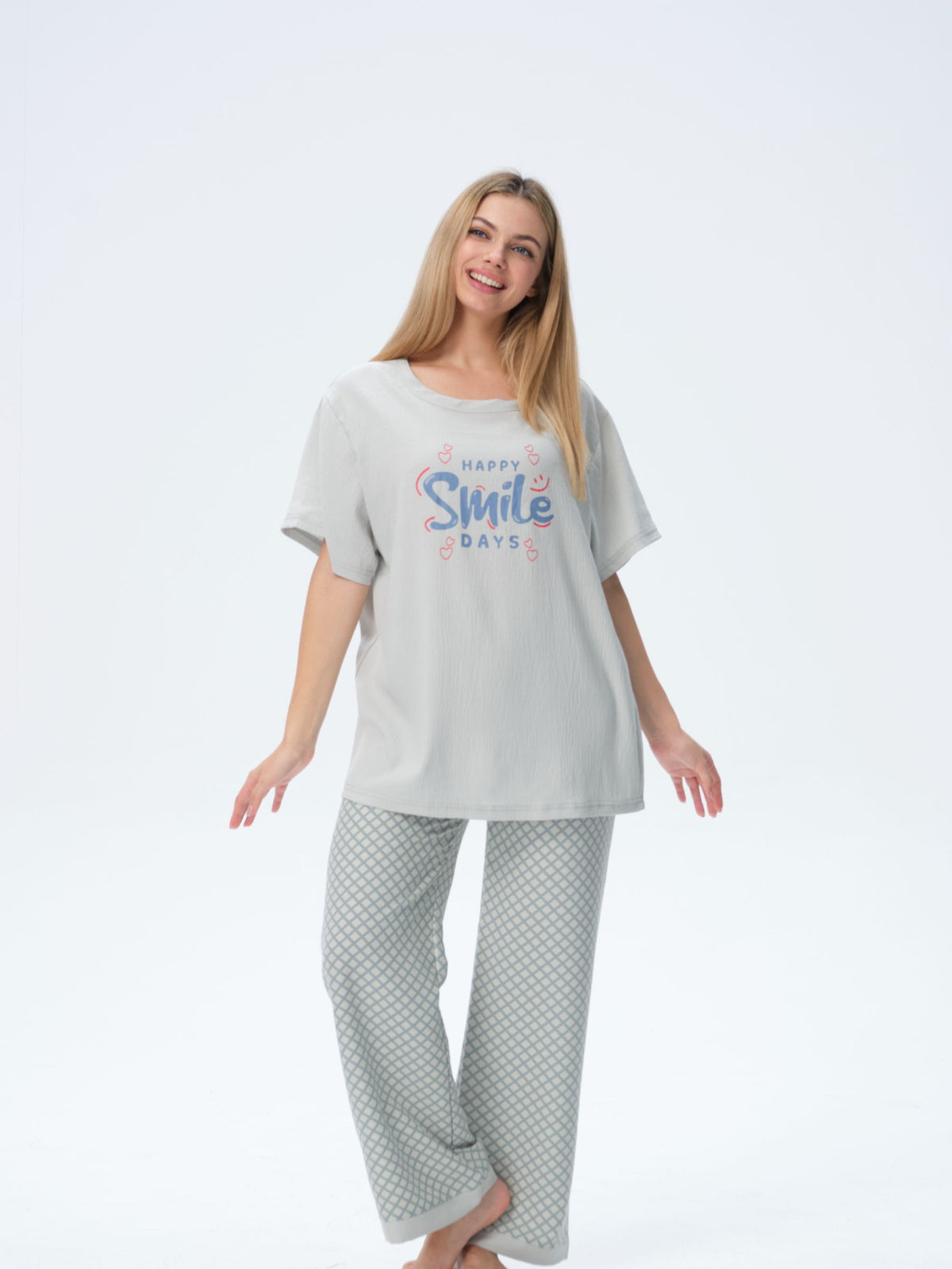 بيجامة نسائية - قطعتين (3XL-6XL)