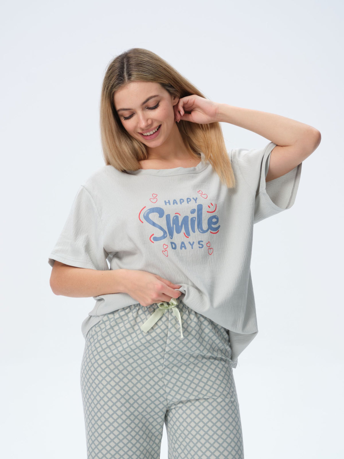 بيجامة نسائية - قطعتين (3XL-6XL)