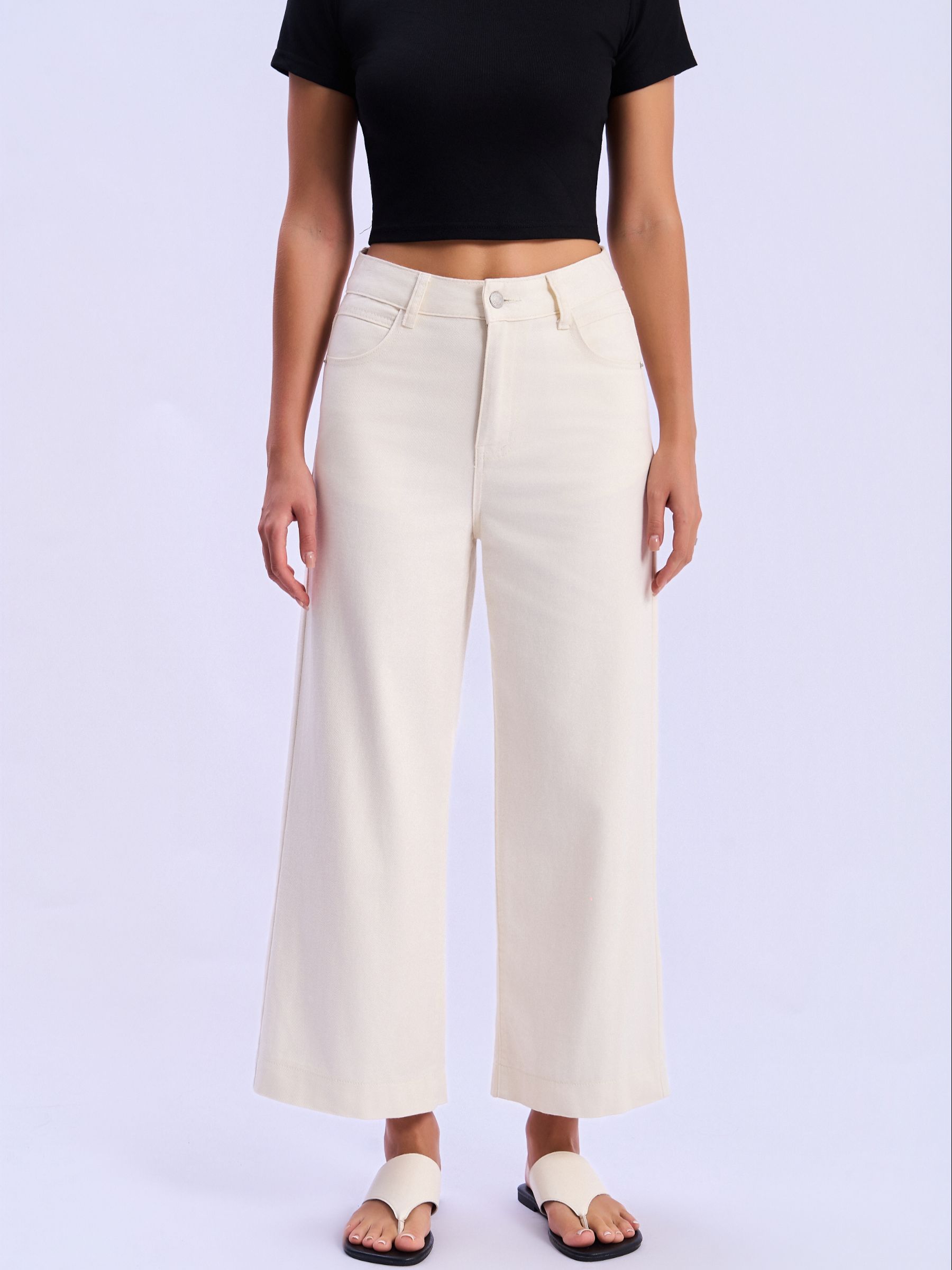 Feminines-High-Waisted-Wide-Leg-Cropped-Jeans-White-Denim#Color_WHITE DENIM