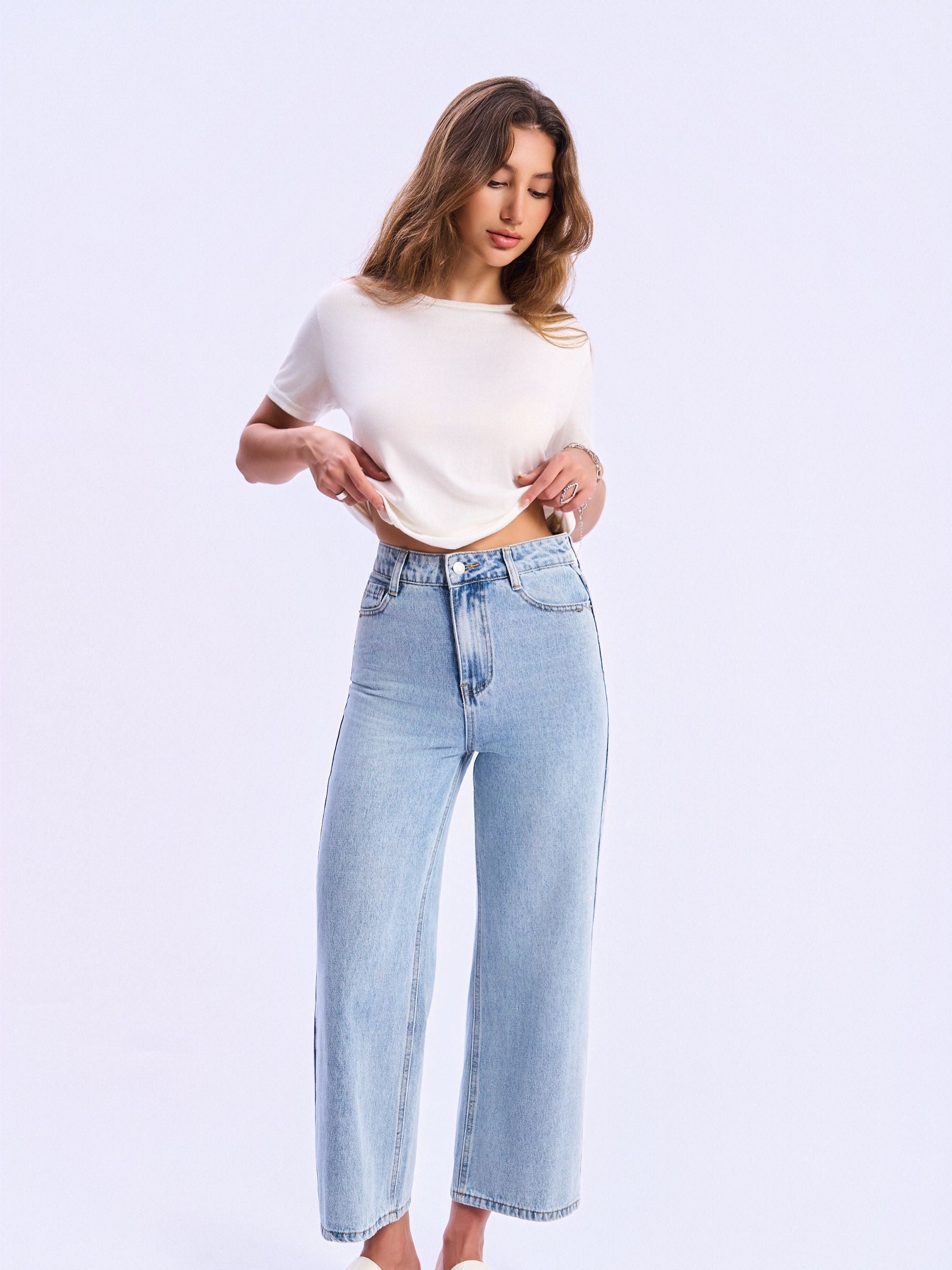 Feminines-High-Waisted-Wide-Leg-Jeans-Light-Blue-Denim#Color_LIGHT BLUE DENIM