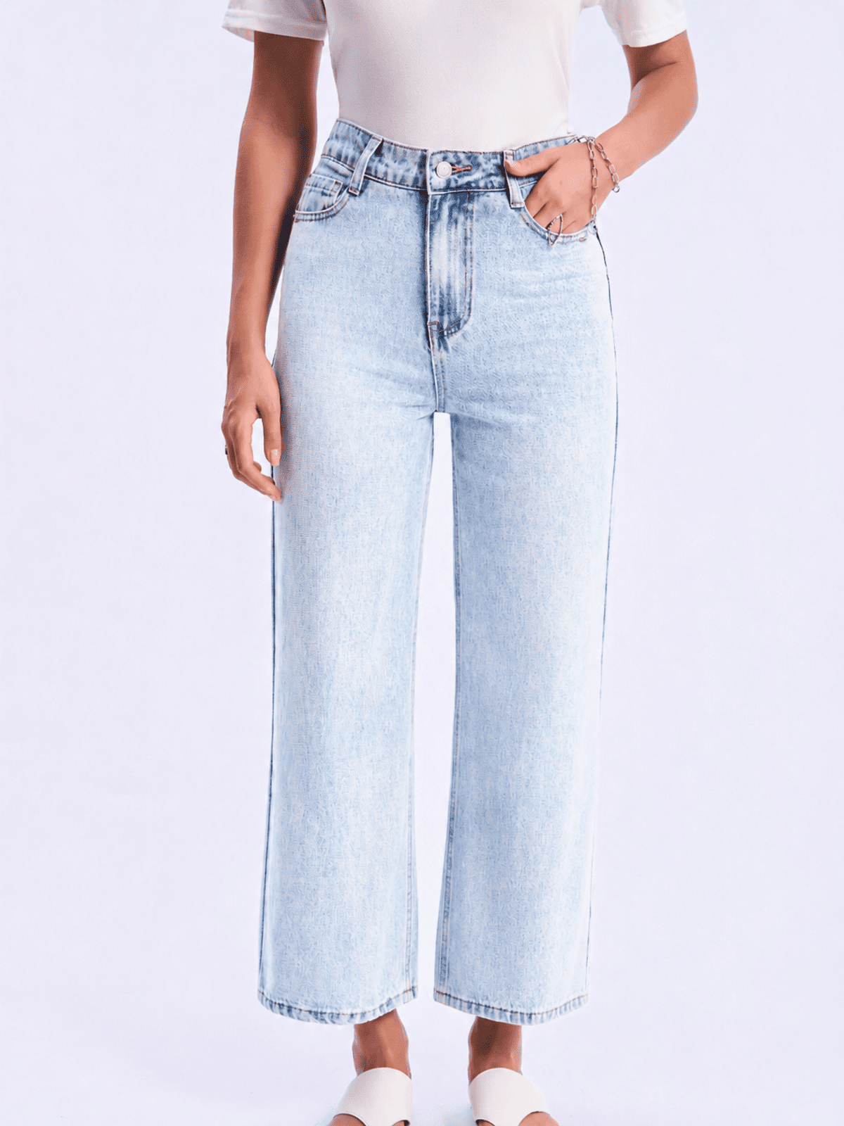 Feminines-High-Waisted-Wide-Leg-Jeans-Ice-Blue-Denim#Color_ICE BLUE DENIM