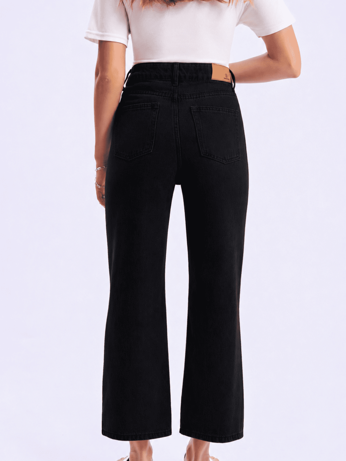 Feminines-High-Waisted-Wide-Leg-Jeans-Black-Denim#Color_BLACK DENIM