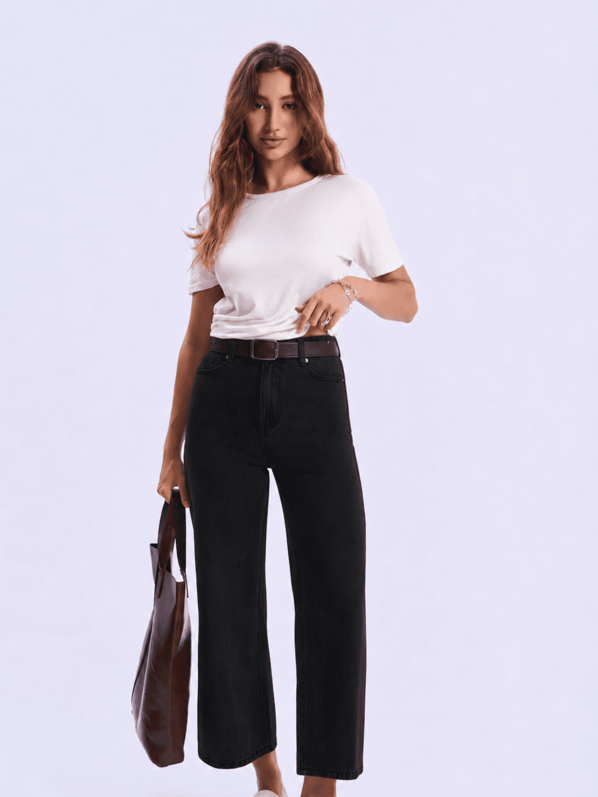 Feminines-High-Waisted-Wide-Leg-Jeans-Black-Denim#Color_BLACK DENIM